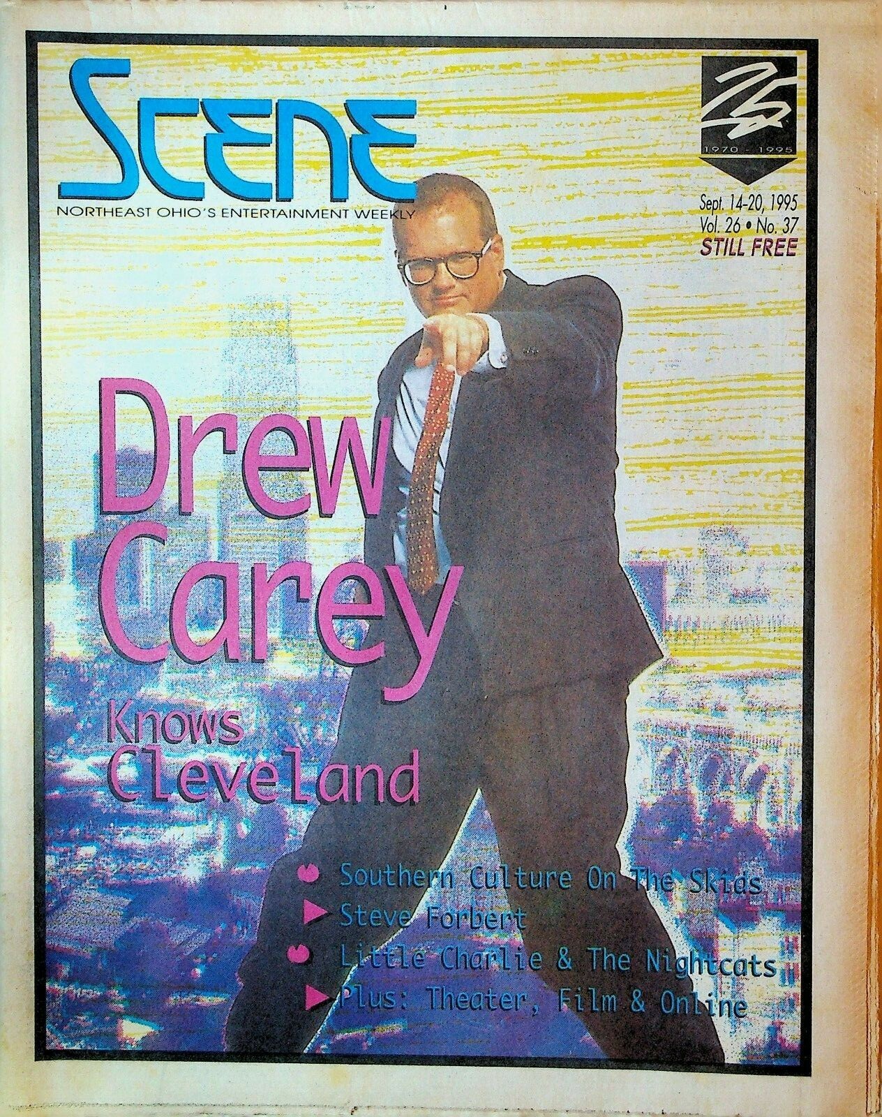 Cleveland Scene Magazine September 14 1995 Drew Carey David Sanborn