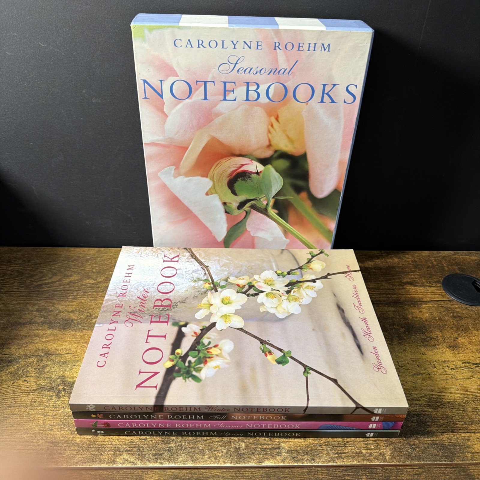Carolyne Roehm – Spring Summer Fall Winter Seasonal Notebook Set of 4 Books