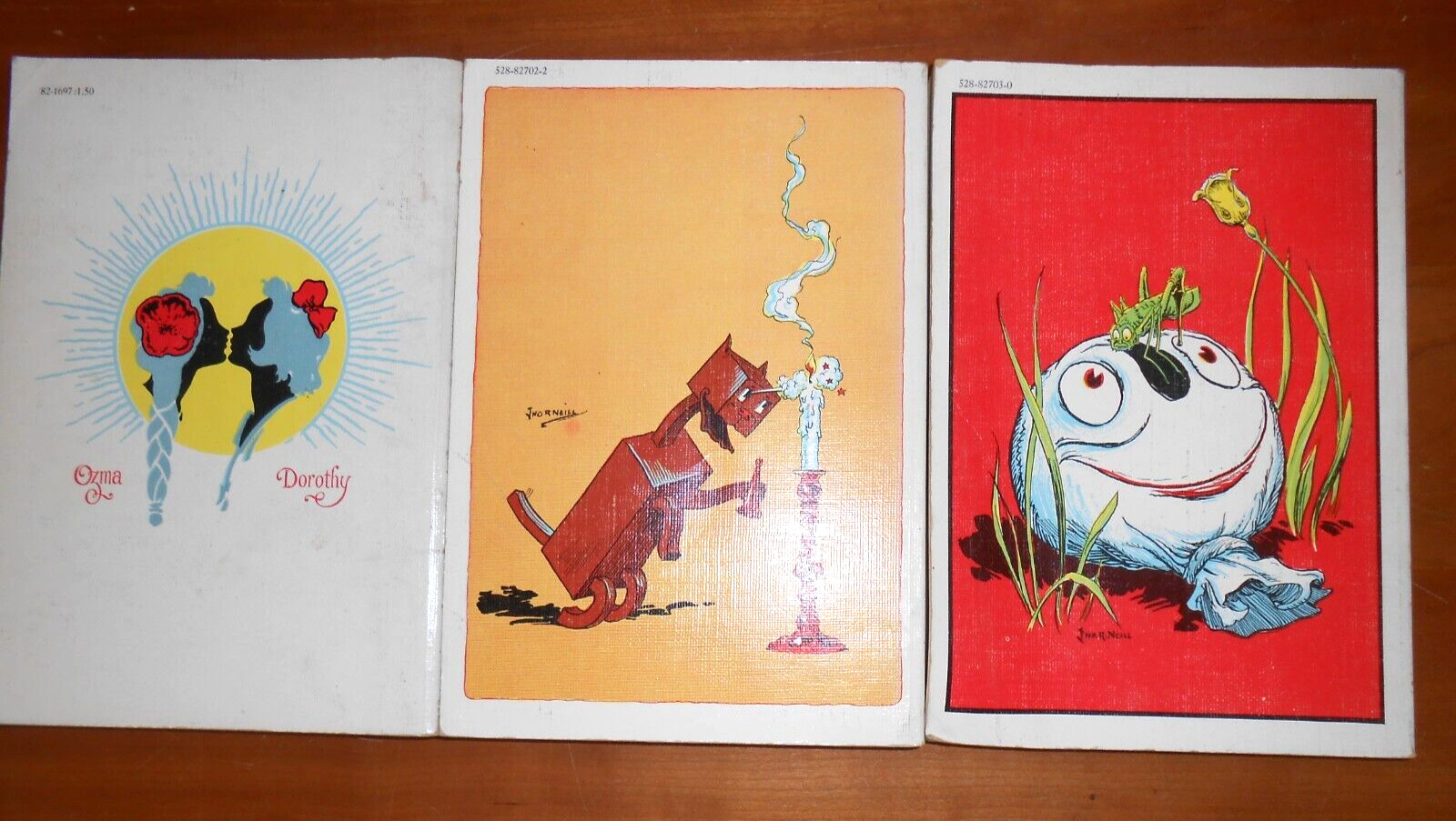 3 L. Frank Baum Oz (Road to~Patchwork Girl~Scarecrow) Rand McNally – TPB GC