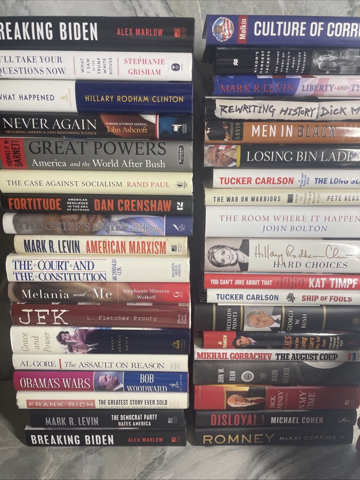 Political Non‑Fiction Books HC PBK • Pick Any 3 for $15 • Hundreds of Titles •