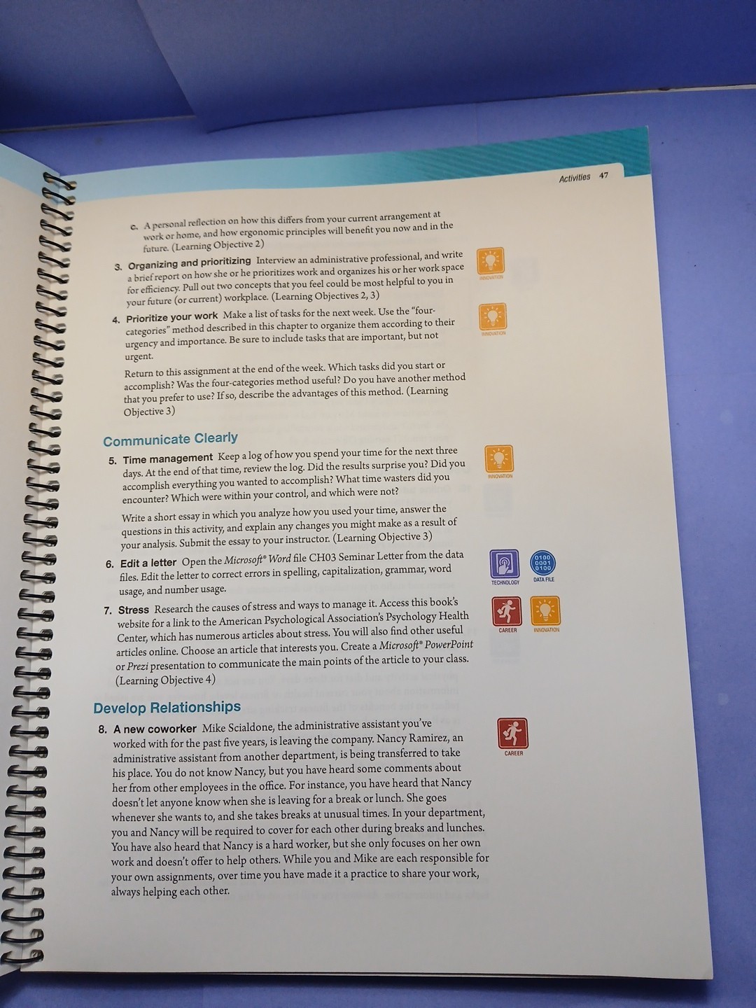 The Administrative Professional: Technology & Procedures 15th Ed. Spiral ~ Good+