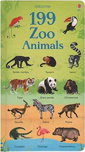 199 Zoo Animals – Board book By Usborne – VERY GOOD
