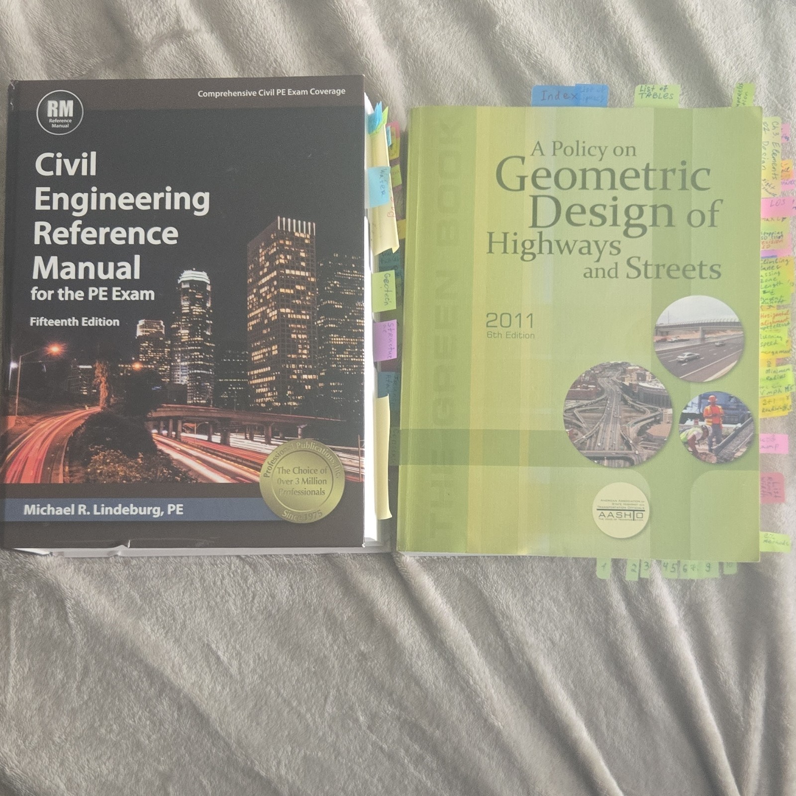 Lindeburg Civil Engineering Reference Manual PE Exam 15th + AASHTO 2011 6th