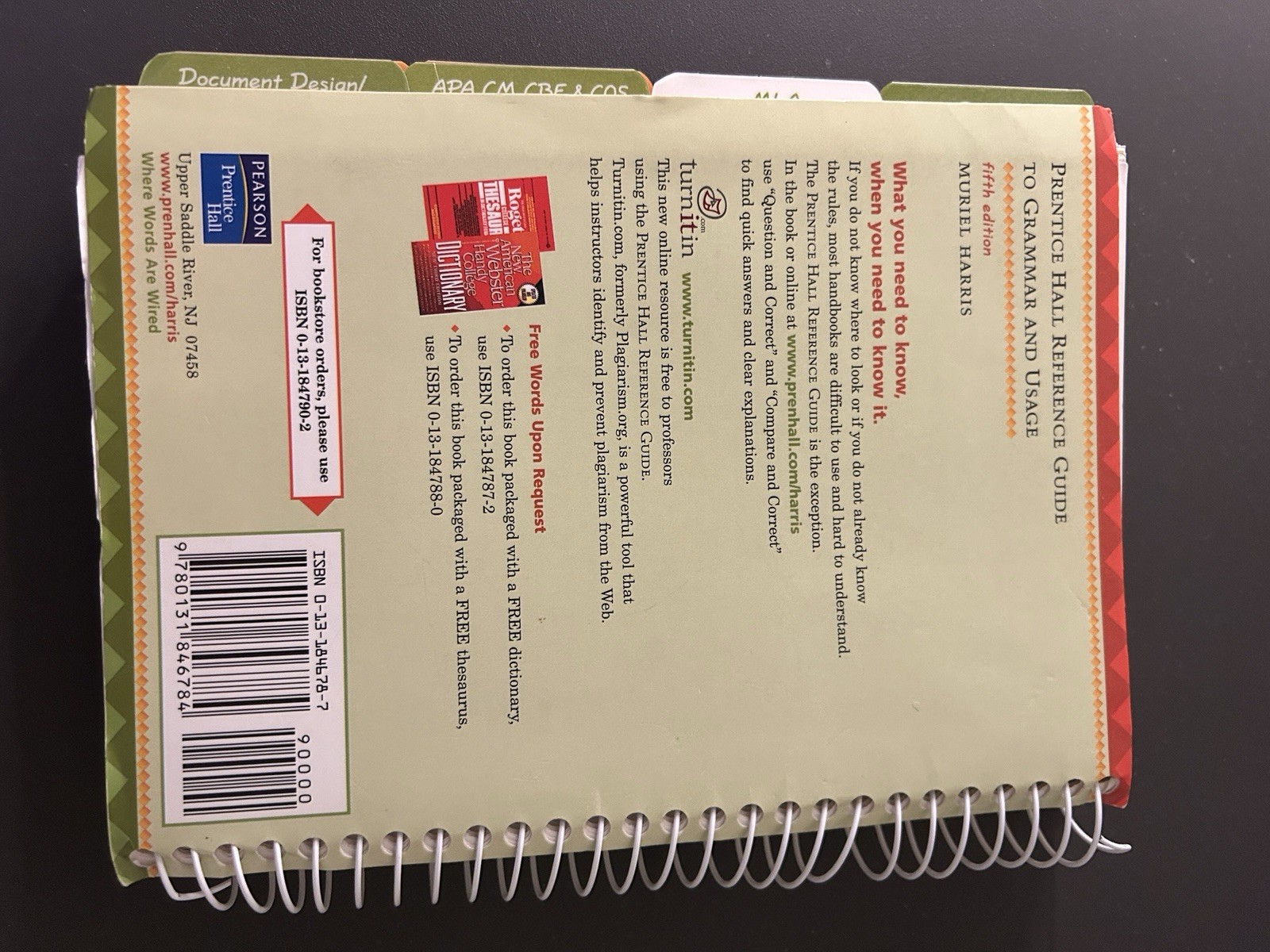 PH Reference Guide to Grammar and Usage Updated MLA 2003 by Muriel Harris (2003,