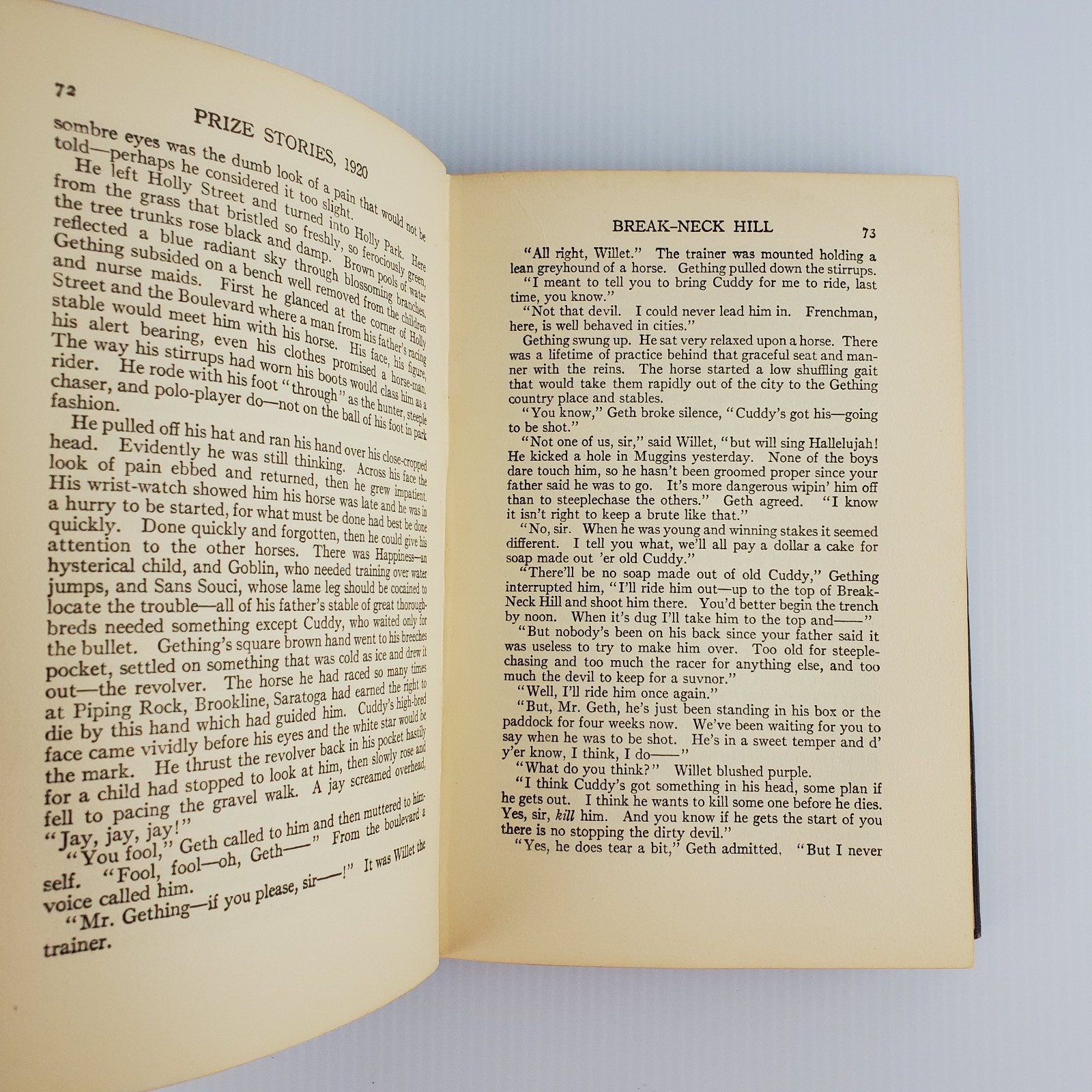 O Henry Memorial Award Prize Stories of 1920 The Society of Arts and Sciences HC