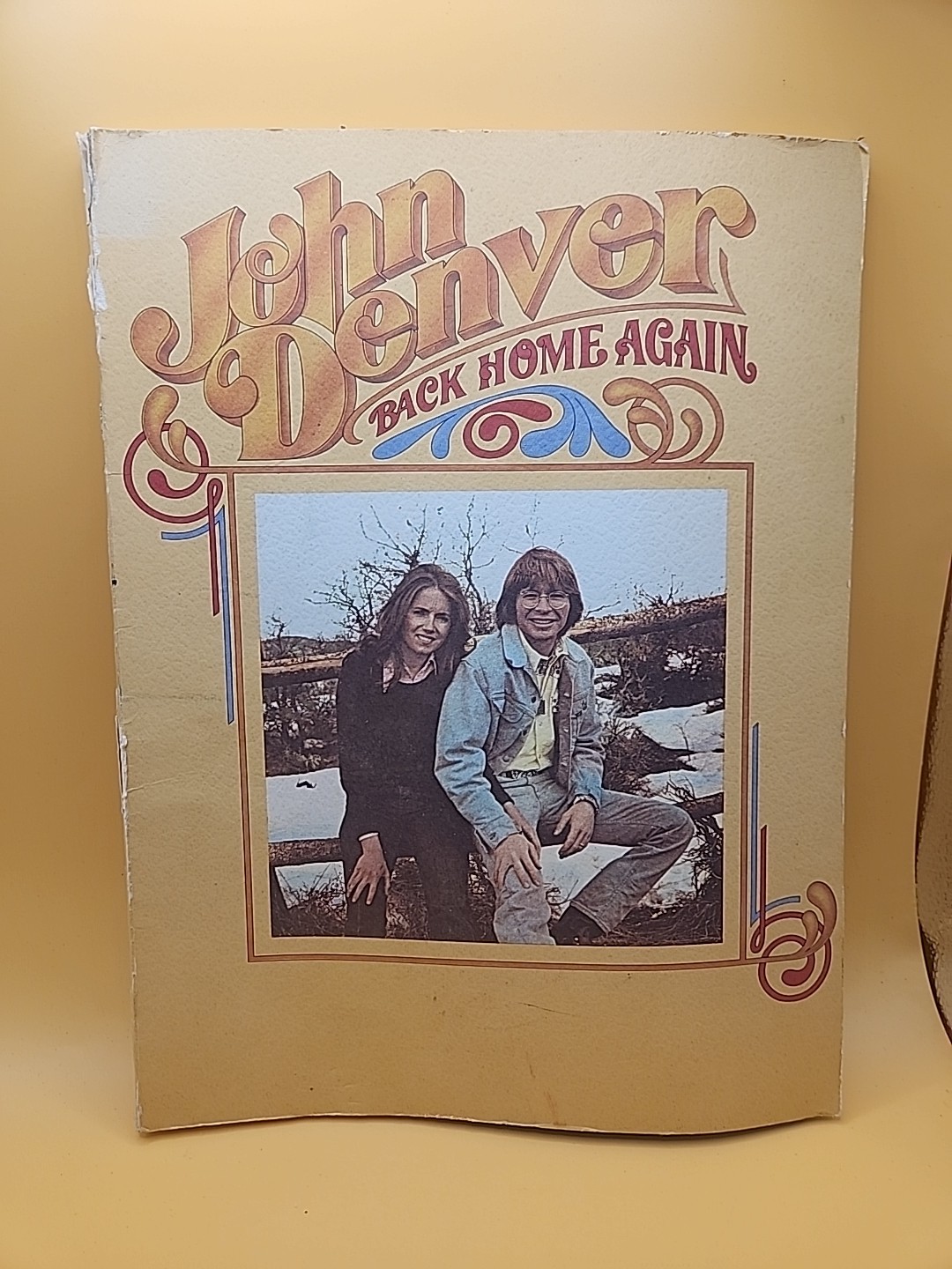 “JOHN DENVER, BACK HOME AGAIN” 1974, Paperback Music Book songs photos, 61 pages