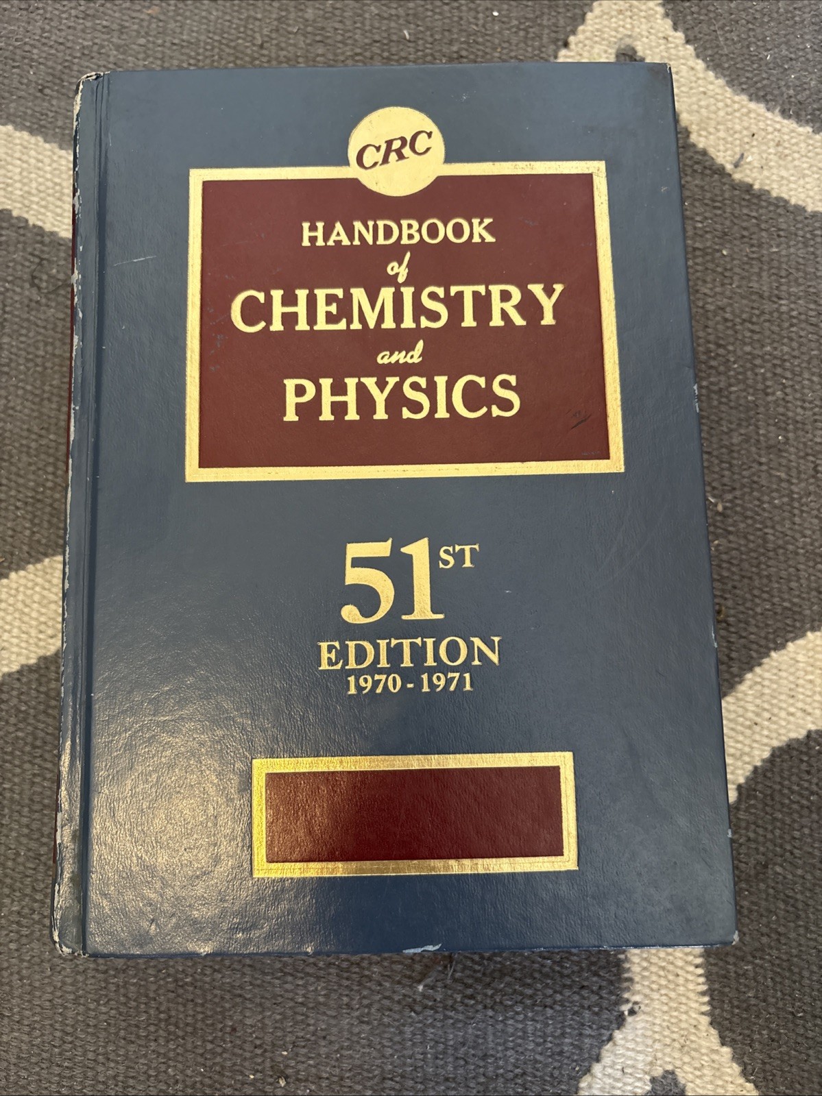 CRC HANDBOOK OF CHEMISTRY AND PHYSICS 51st EDITION 1970-1971