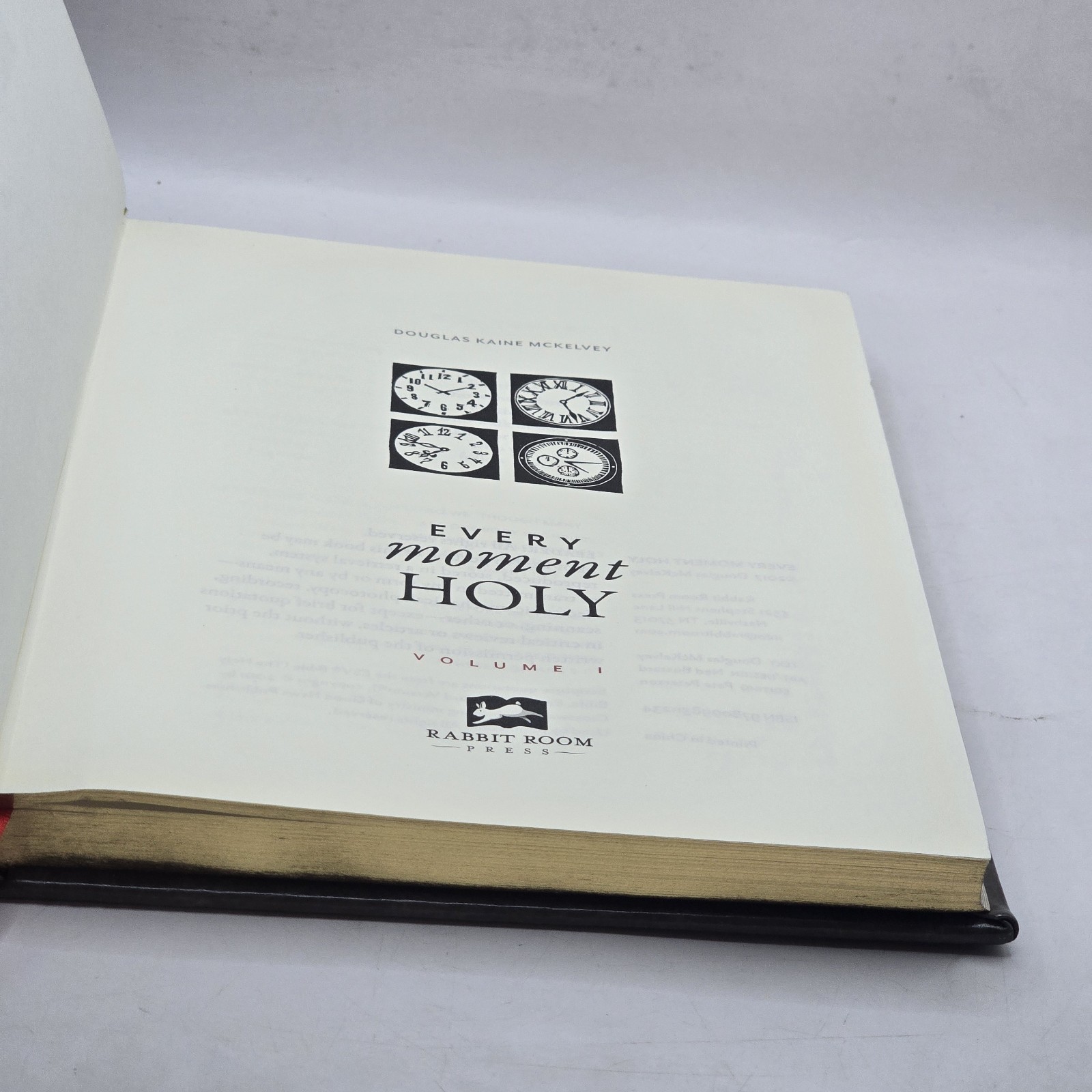 EVERY MOMENT HOLY Volume I DOUGLAS MCKELVEY Faux Leather VERY GOOD
