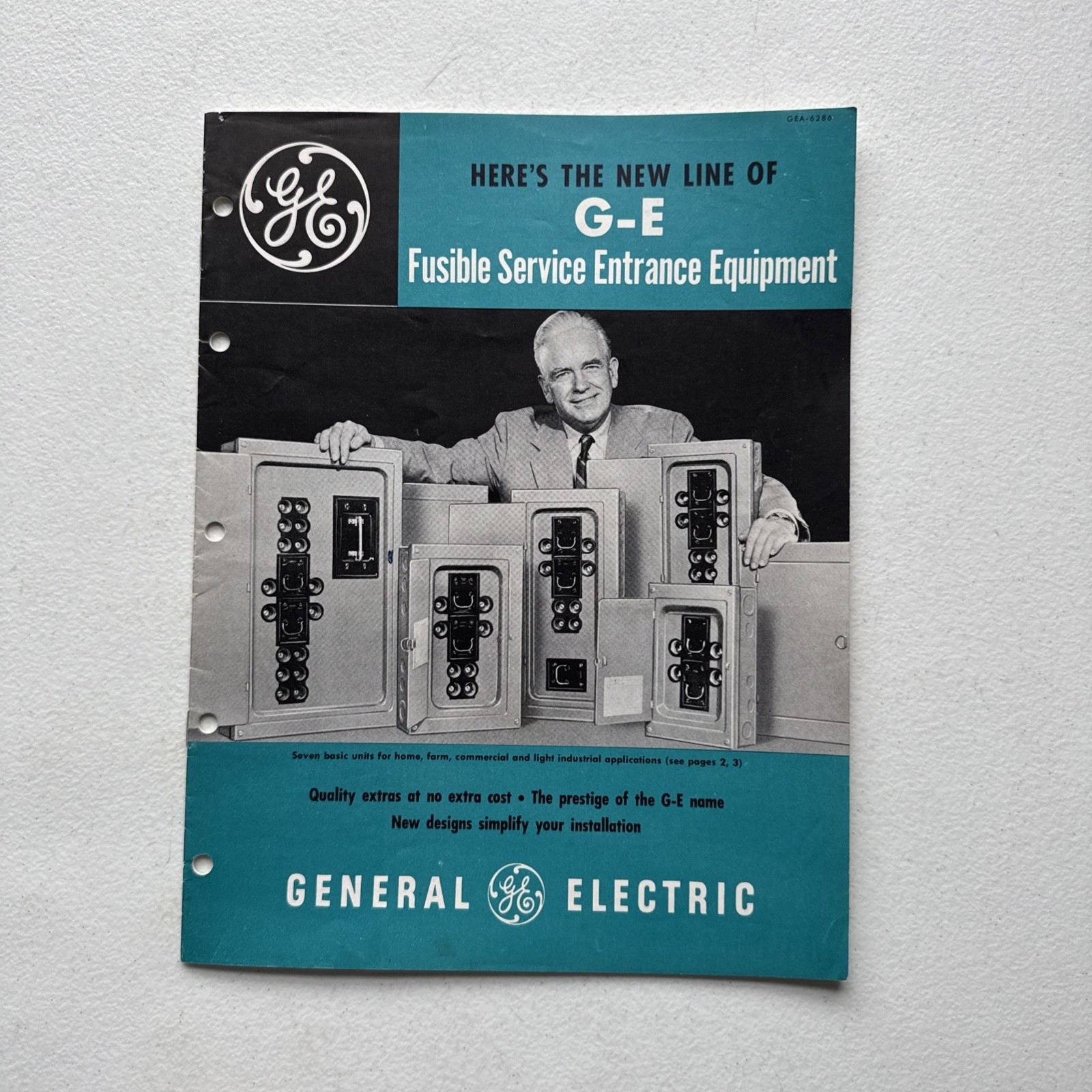 General Electric 1955 G-E Fusible Service Entrance Equipment Sales Brochure