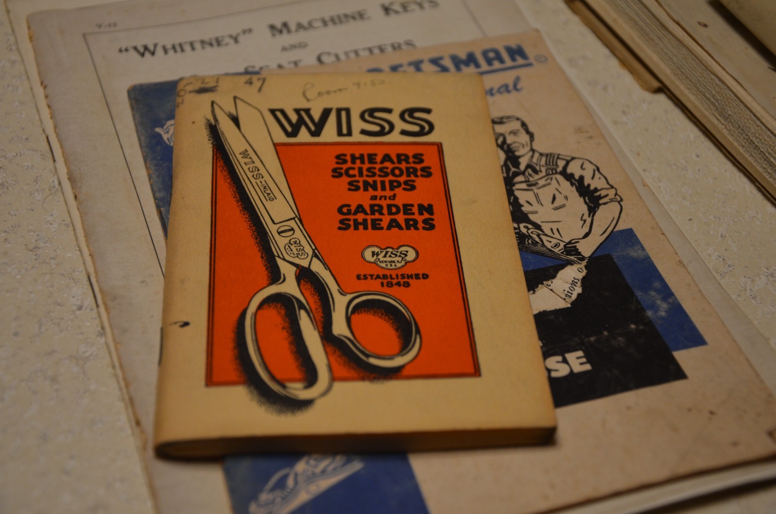 J. Wiss & Sons Co Newark NJ Catalog No 54-34 Shears Scissors Snips 1934