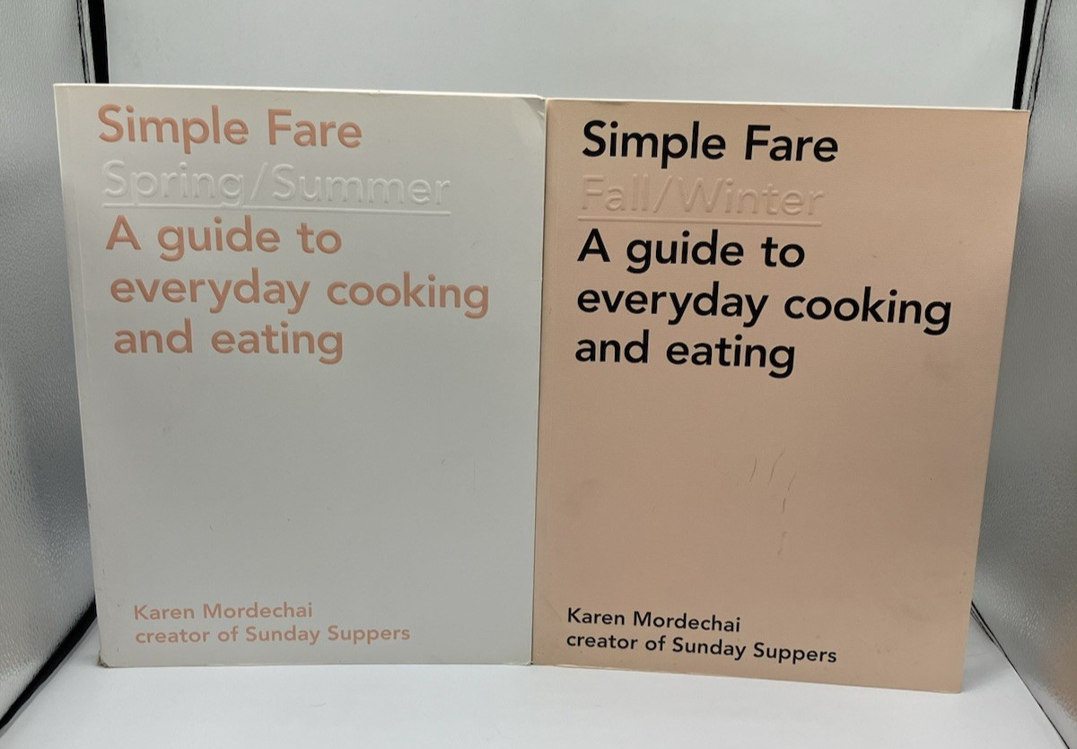 Simple Fare Cookbook Set Spring/Summer Fall/Winter Mordechai Sunday Suppers