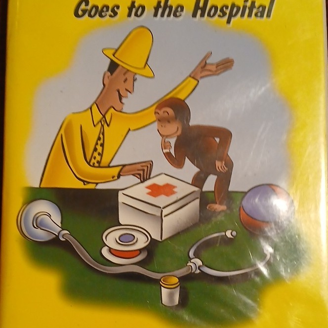 Curious George Goes to the Hospital Hardcover Picture Book by H. A. Rey Ages 4-8