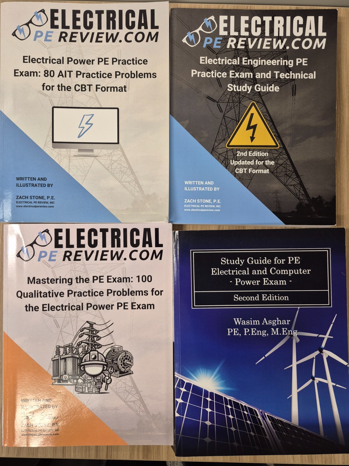 PE Electrical Power Exam Study Bundle – NCEES, NEC, Zack Stone, Exams, and more.