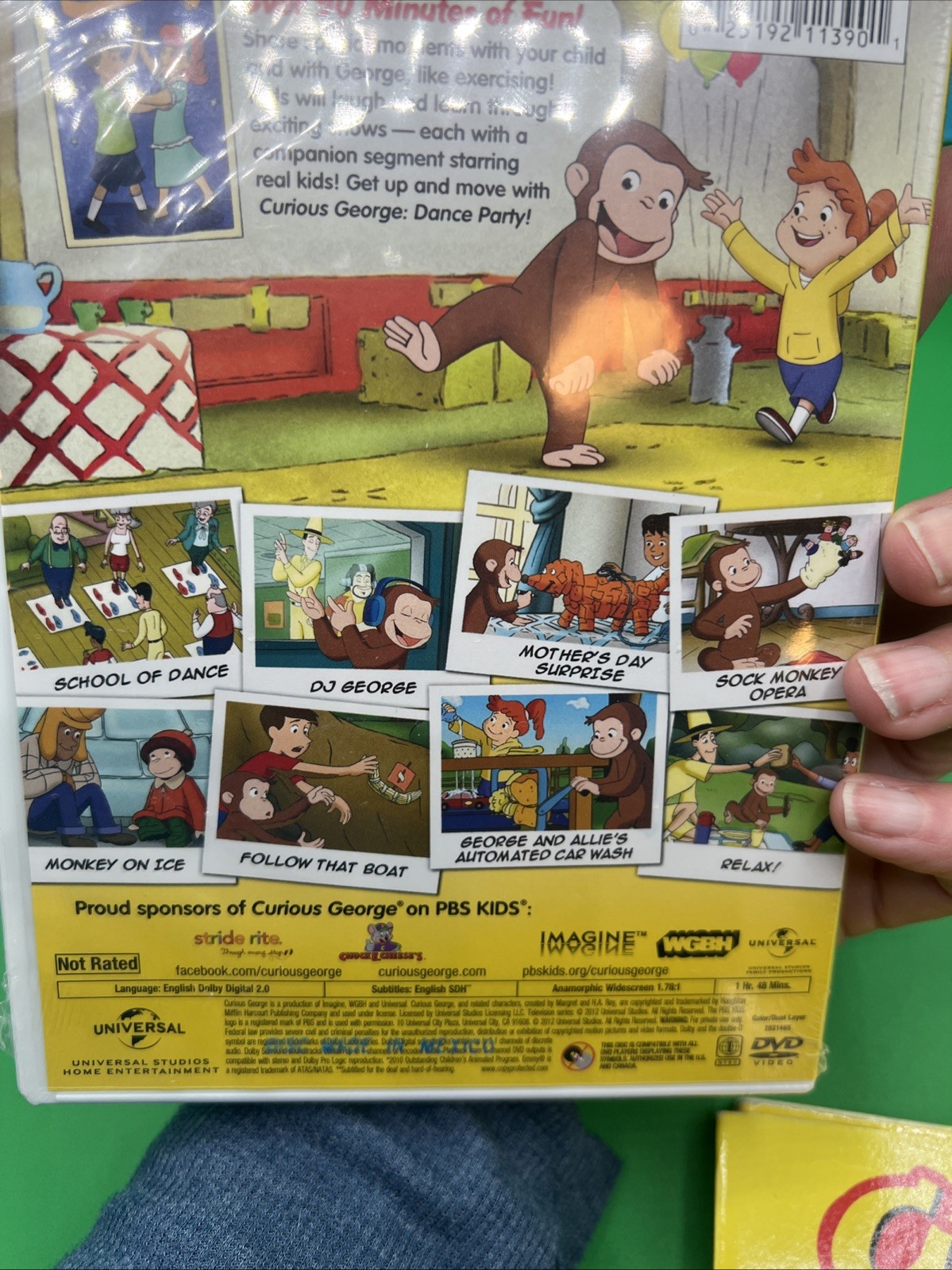 Curious George Lot: Hardcover & Paperback Books Plus Dance Party DVD NEW