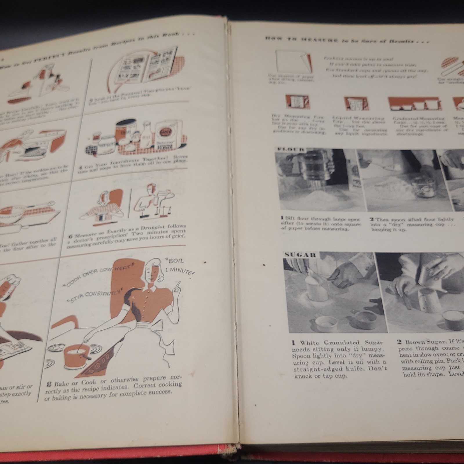 Betty Crocker’s Red Picture Cook Book Vintage 1950 1ST EDITION Hardcover