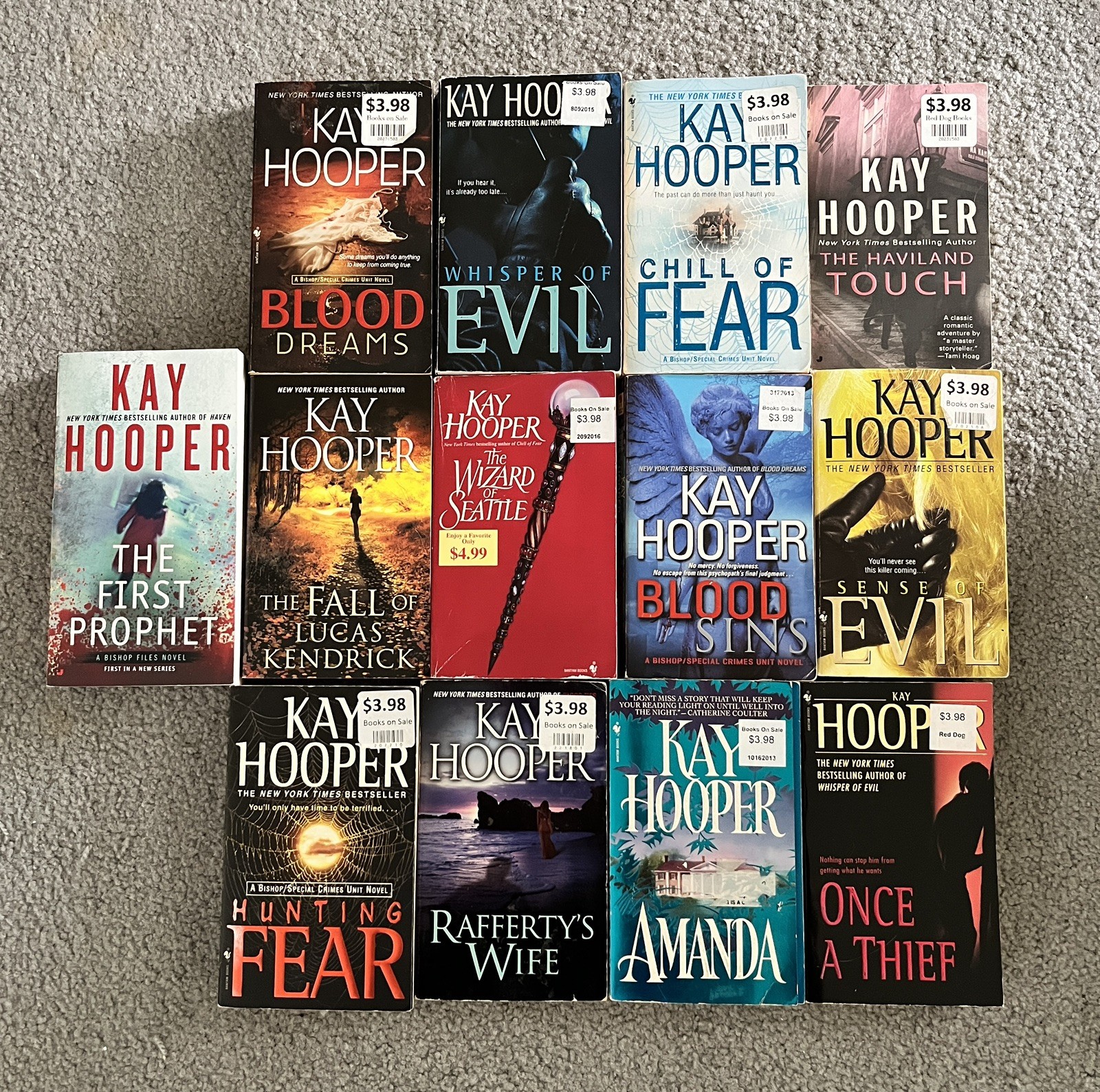 13 Kay Hooper Books Lot of 7 Bishop / Special Crimes + Romance Mystery Suspense