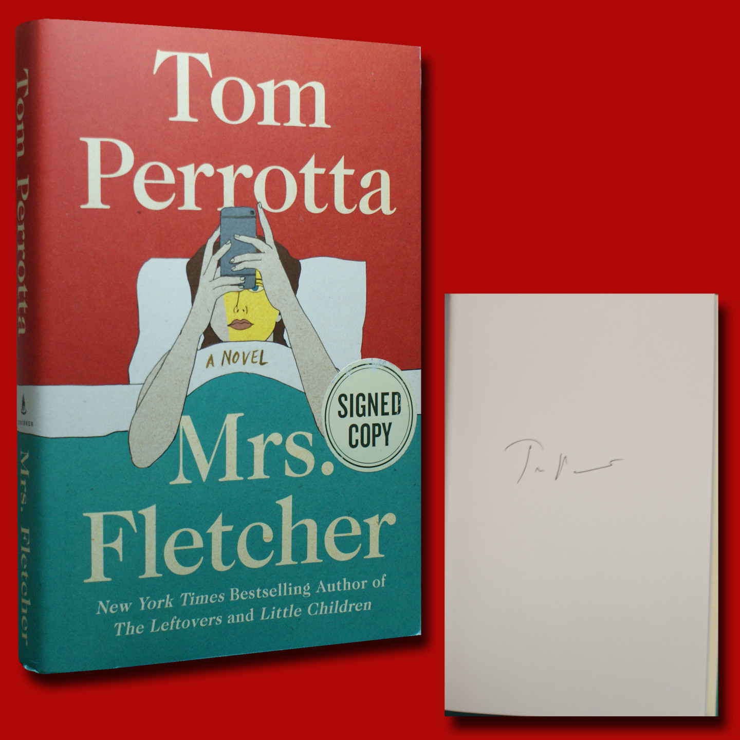 Mrs. Fletcher SIGNED Tom Perrotta (2017,HC,1st/1st) BRAND NEW