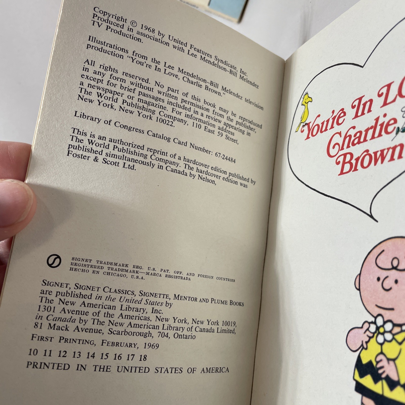 Lot Of 2 Peanuts Charlie Brown Snoopy Books Charles M Schulz 1960s/1970s +Figure