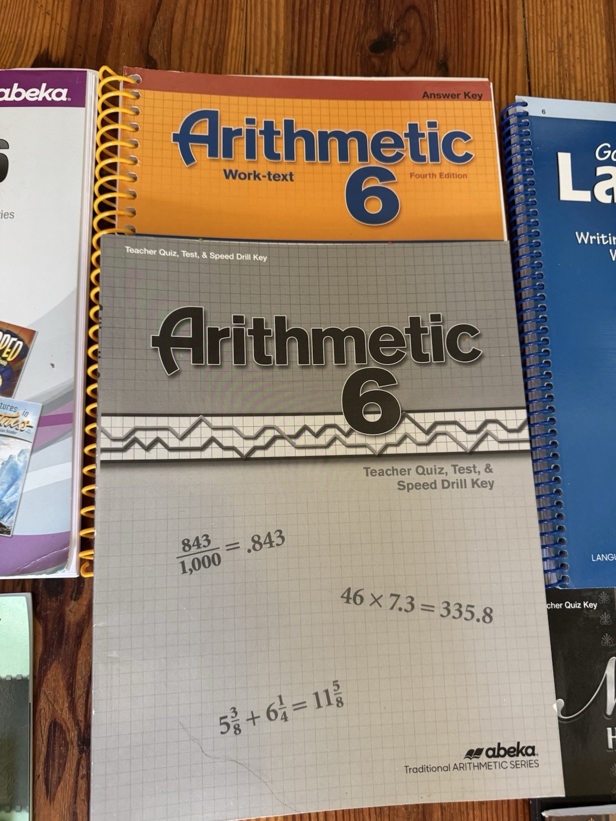Abeka 6th Grade Teachers Books Very good condition