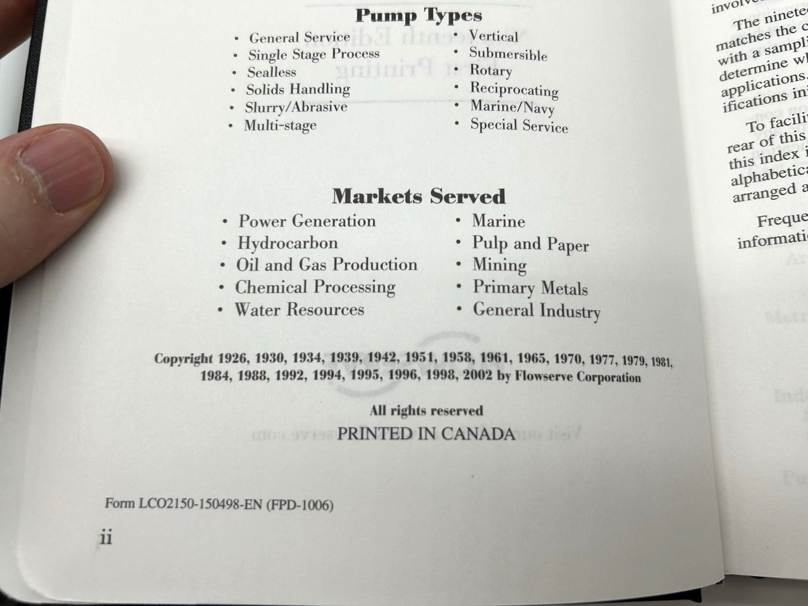 FLOWSERVE Cameron Hydraulic Data 2002 STEAM REFERENCE BOOK 19th Ed. 1st Printing