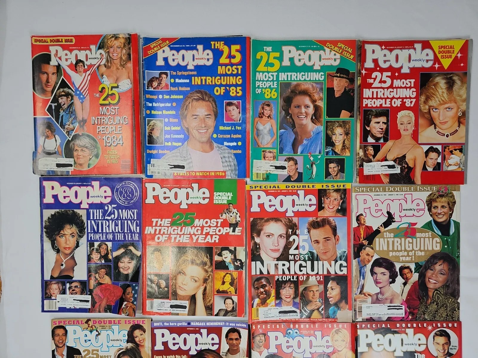 16 People Magazines 1980-2014 Intriquing People Facinating Stars Best/Worst
