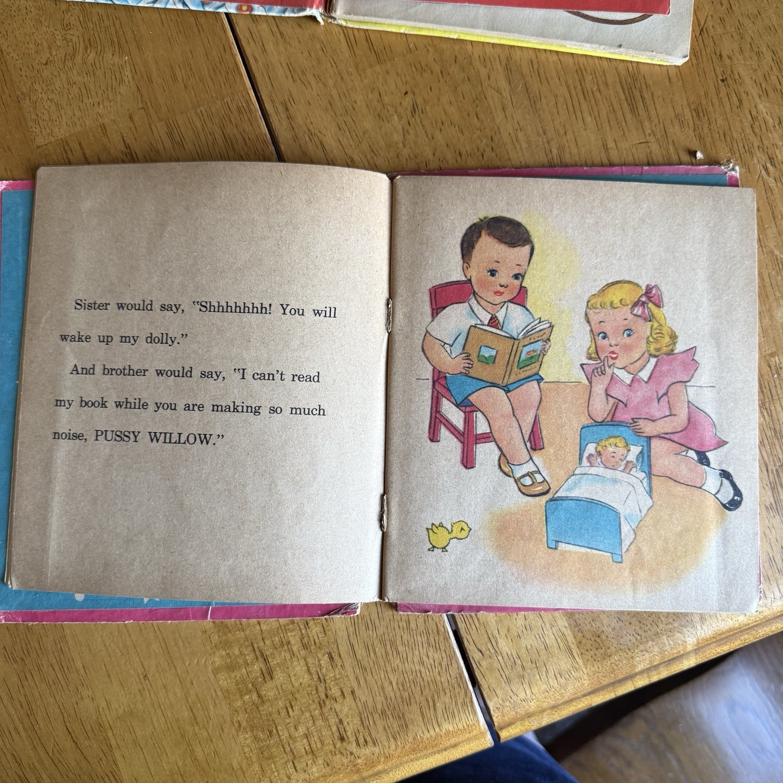 Vintage 1940’s Pussy-Willow, Rowdy Tell a Tale Children’s Book McKean Jane Wyatt