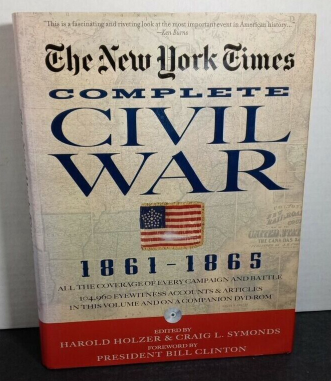 The New York Times Complete Civil War 1861-1865 with DVD. Large 510 pages!