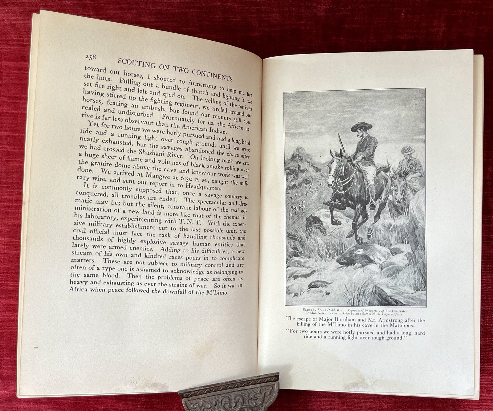Vintage 1927 Book Scouting on Two Continents Burnham Adventurer US Africa Scout