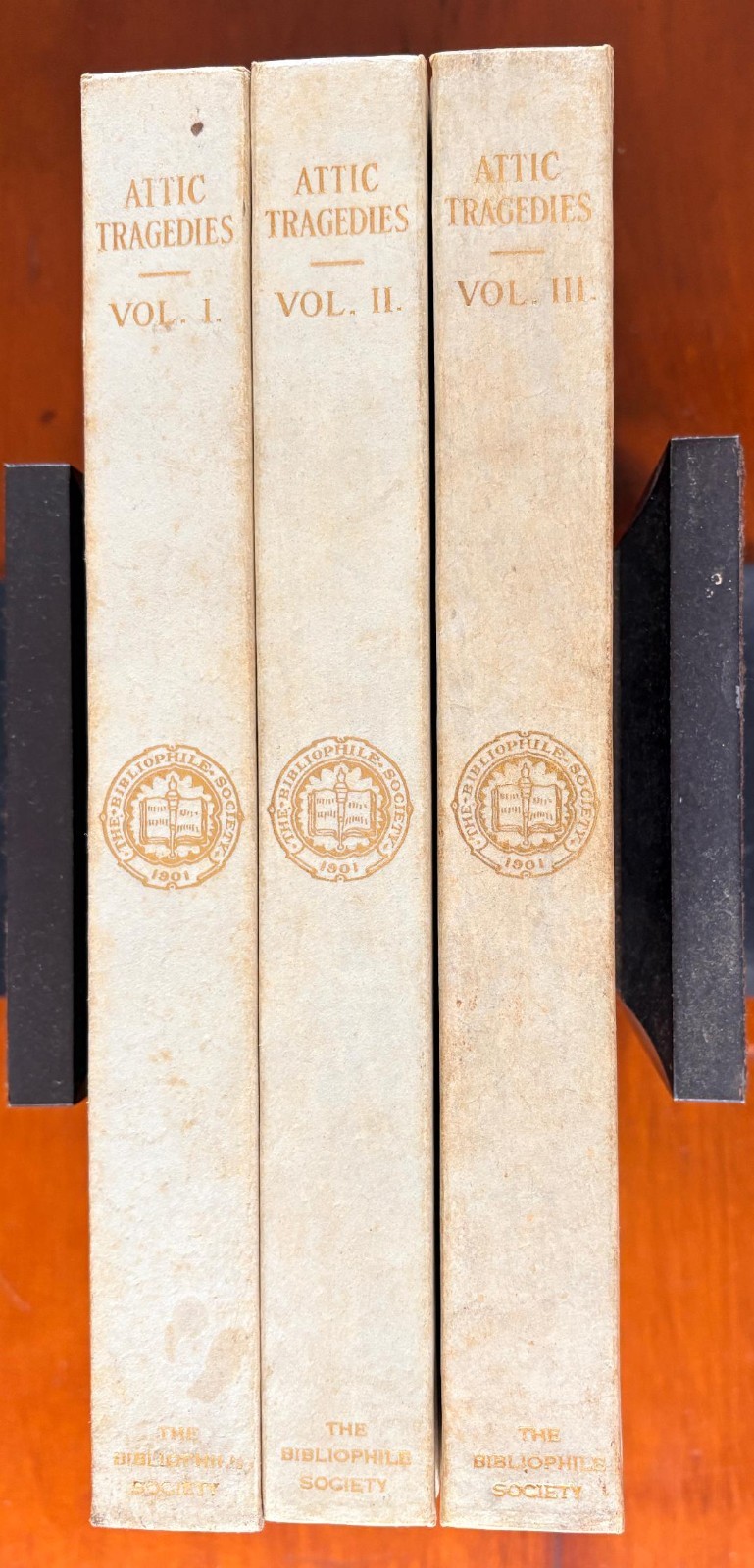 3 Vols. Attic Tragedies SOPHOCLES, EURIPIDES, AESCHYLUS (1927, Limited to 400)