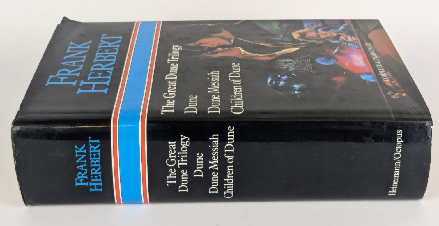 The Great Dune Trilogy Dune (Hardcover) 1984 Frank Herbert Messiah Children