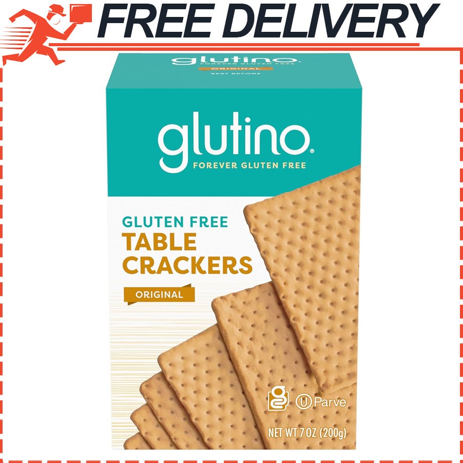 Glutino Gluten Free Table Crackers, Premium Squares, Original, Kosher, 7 oz