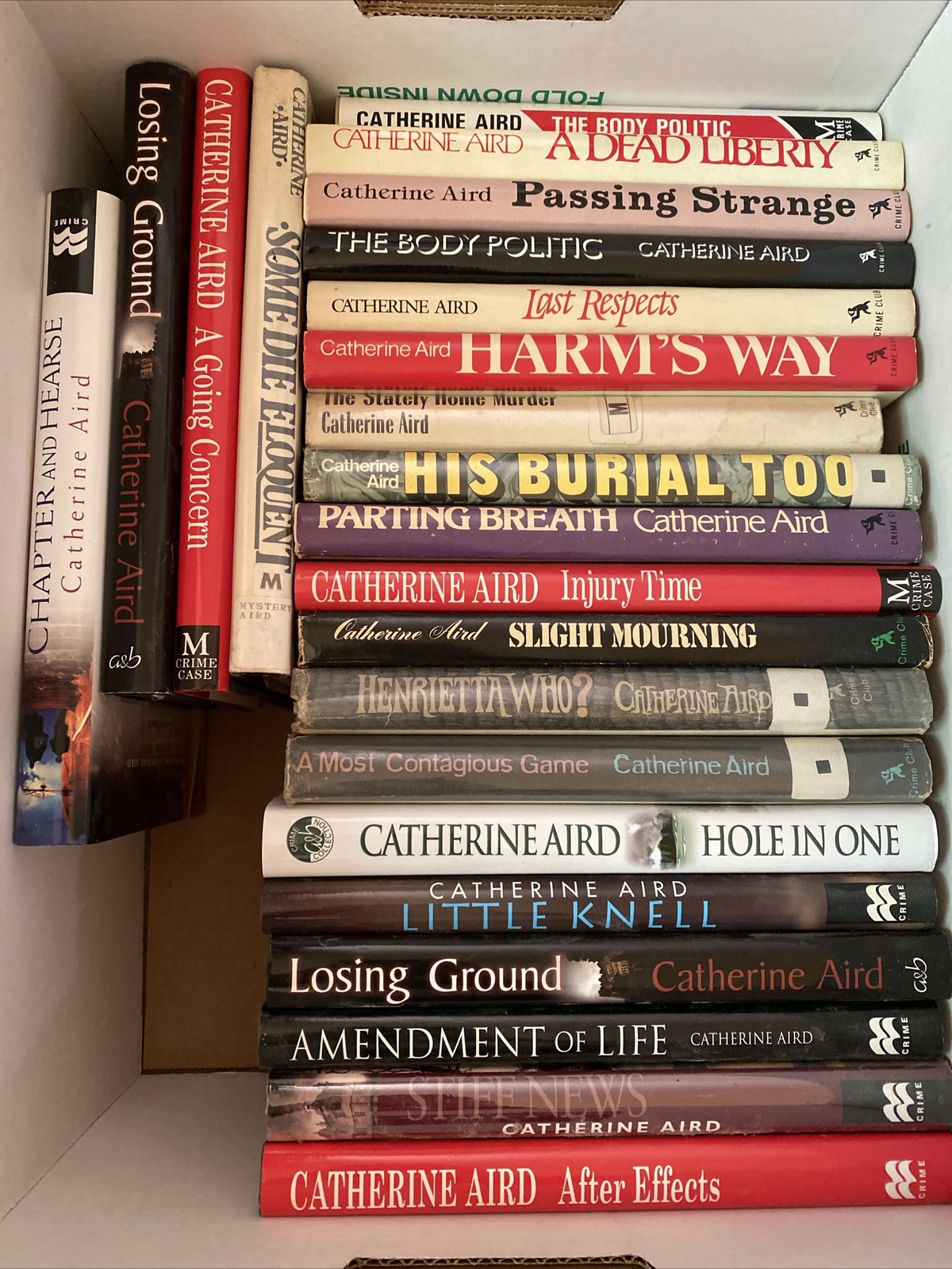 Catherine Aird Massive Collection ~ 23 Hardcovers ~ 5 Signed