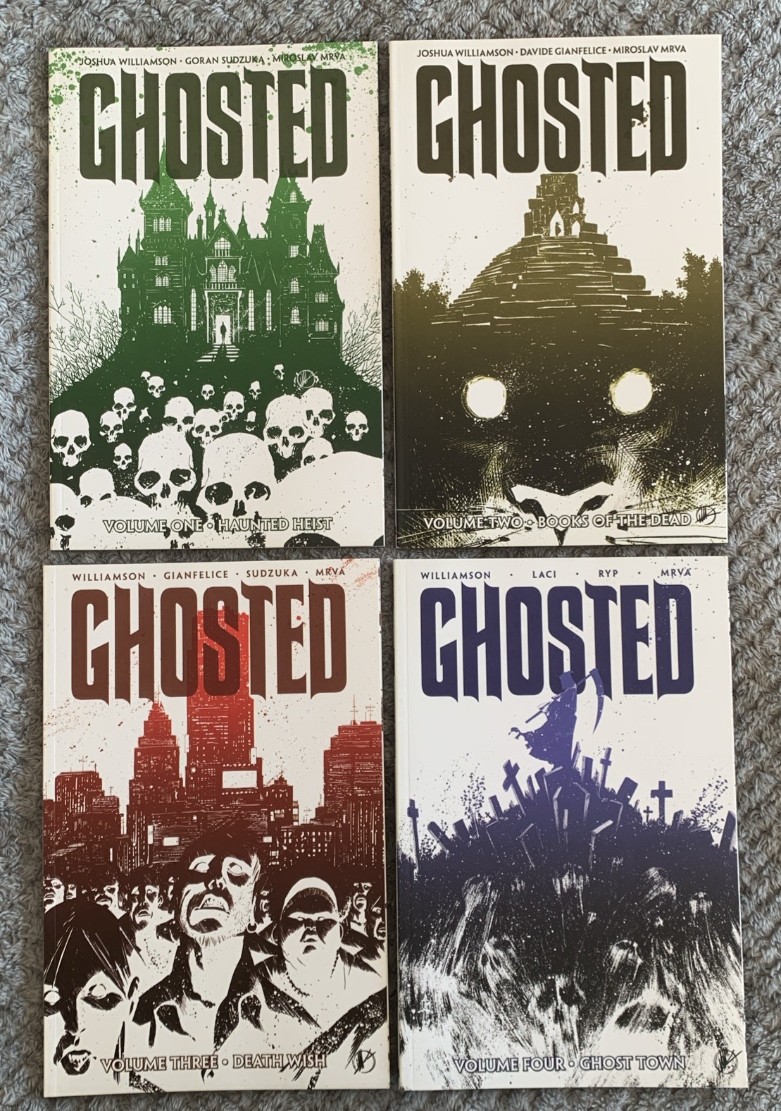 Ghosted 1-4 Graphic Novels (complete set) by Williamson, Gianfelice & Sudzuka