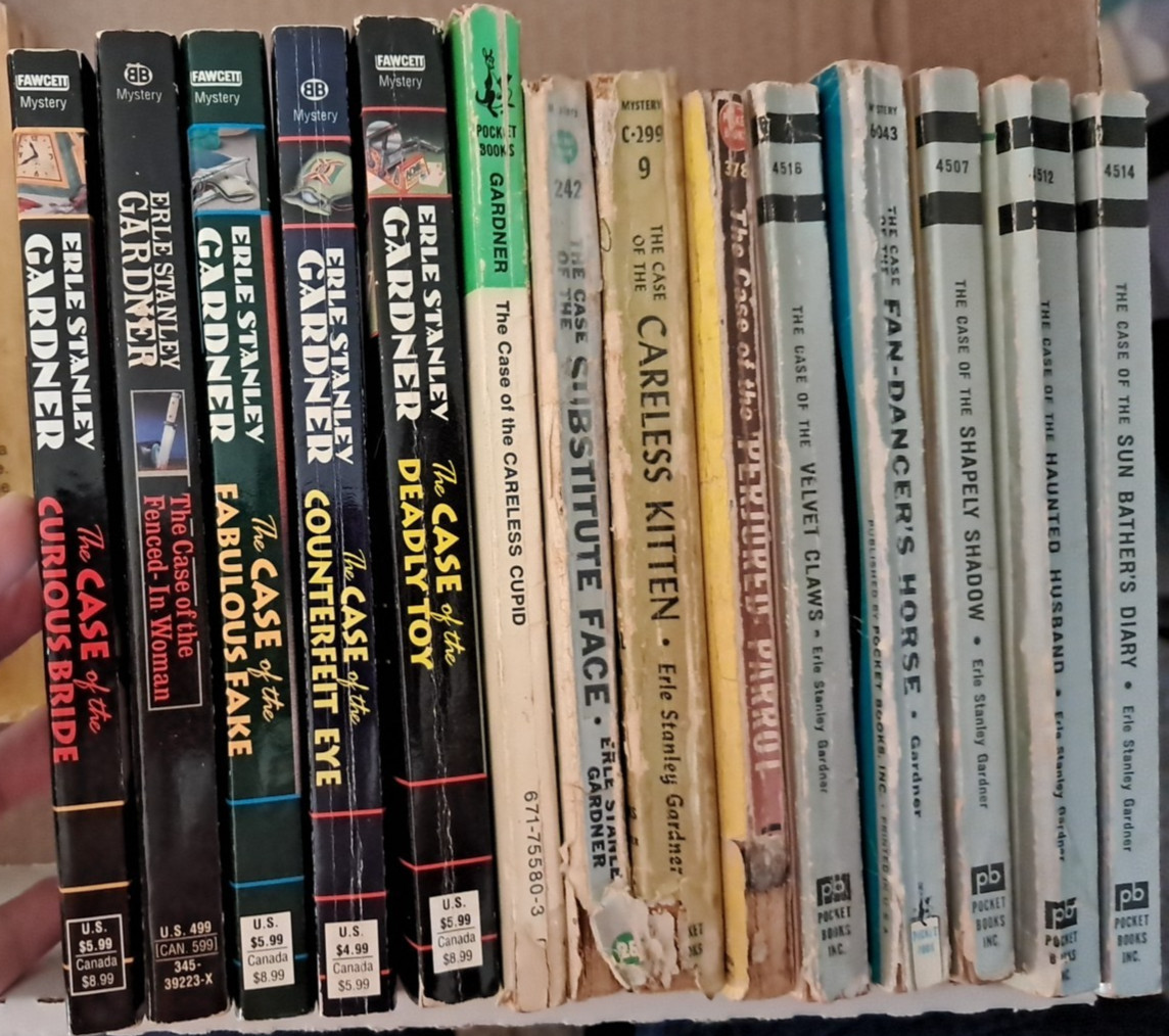 Erle Stanley Gardner LOT of 14 Perry Mason mysteries pbs 1958 to 2000