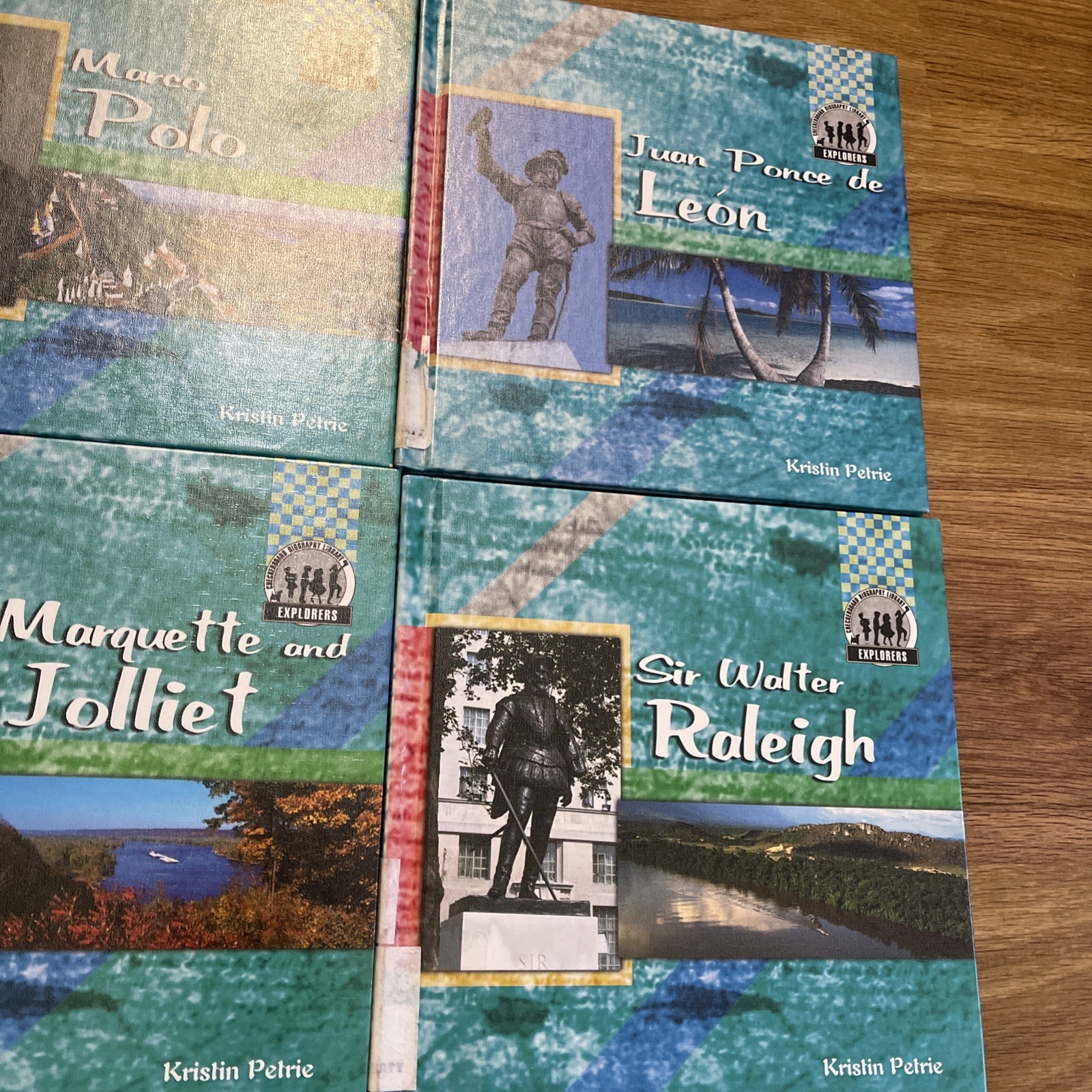 8 ABDO Publishing Company Explorer Hard Cover Book Collection By Kristin Petrie