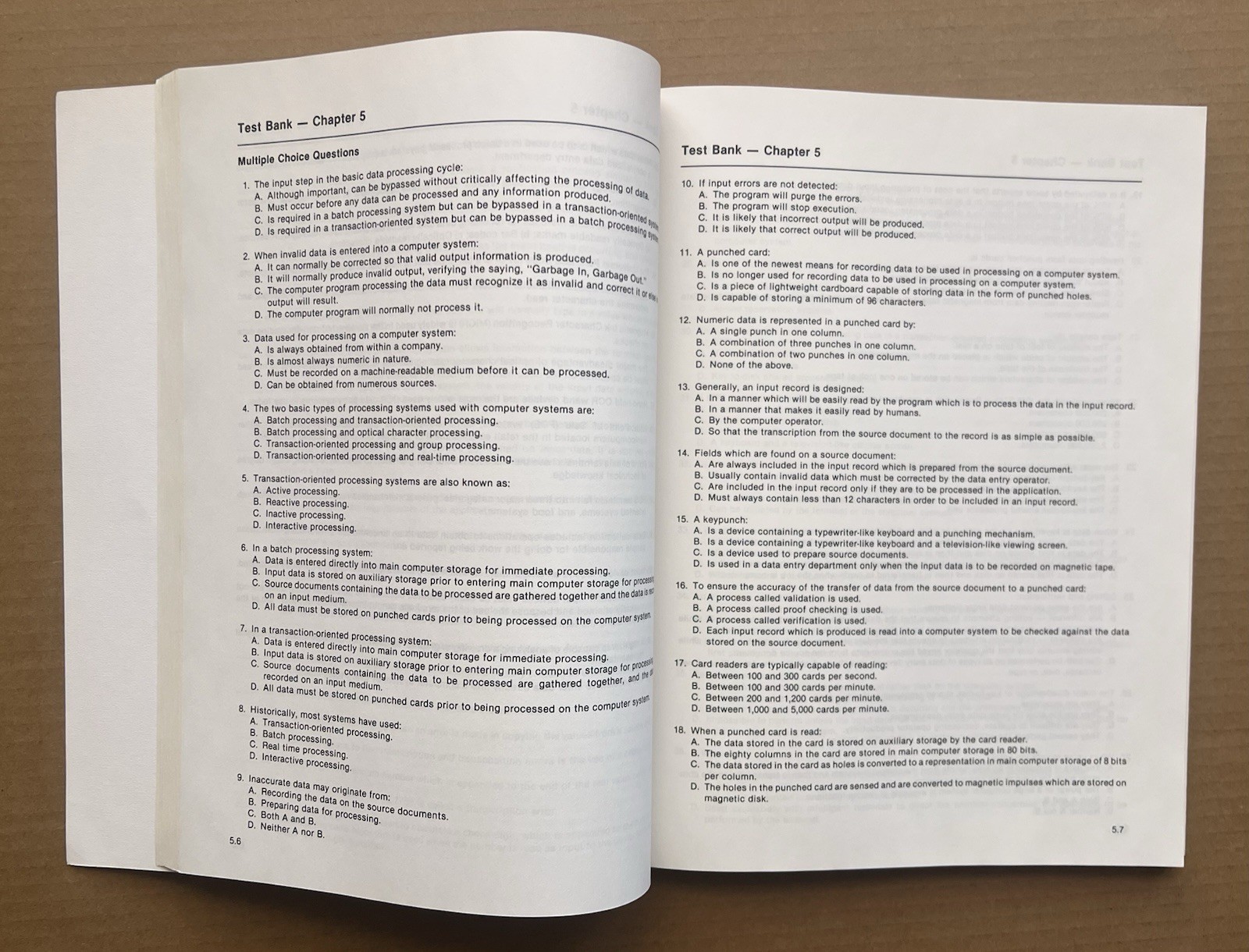 Test Bank Introduction to Computers & Data Processing Shelly Cashman 1980