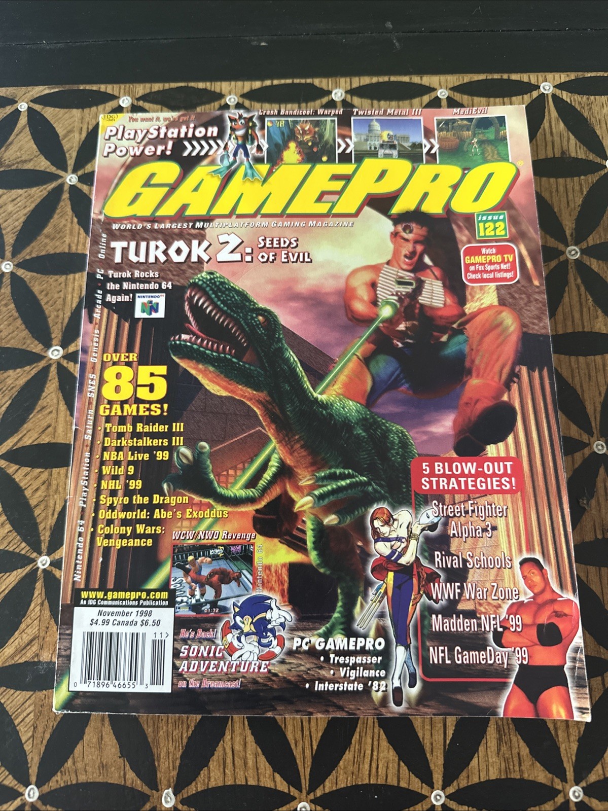 Gamepro Video Game Magazine Issue 122 November 1998 Turok 2 Seeds of Evil N64