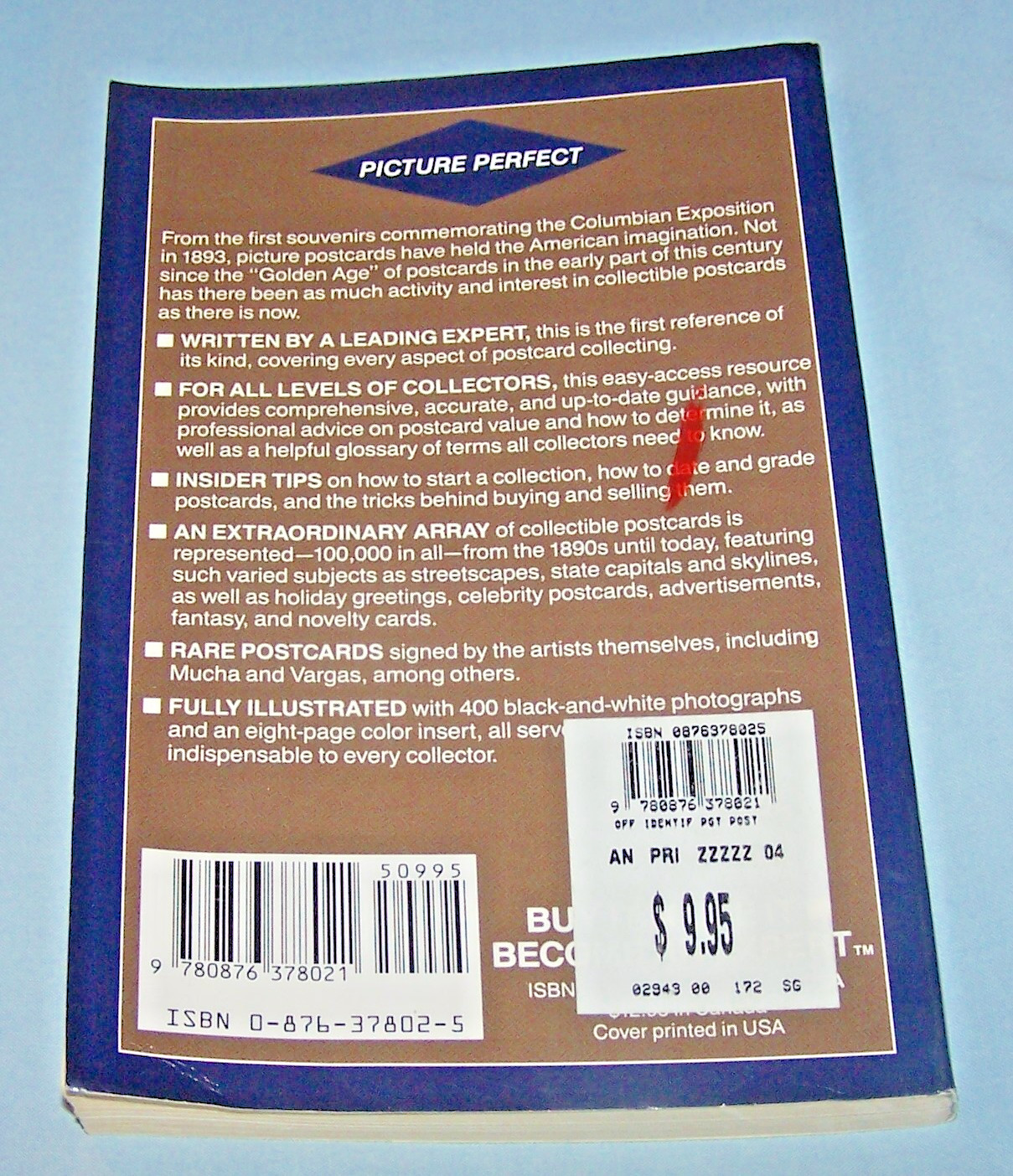 Official Price Guide to Postcards PB-Diane Allmen-1991-302 pages-First Edition
