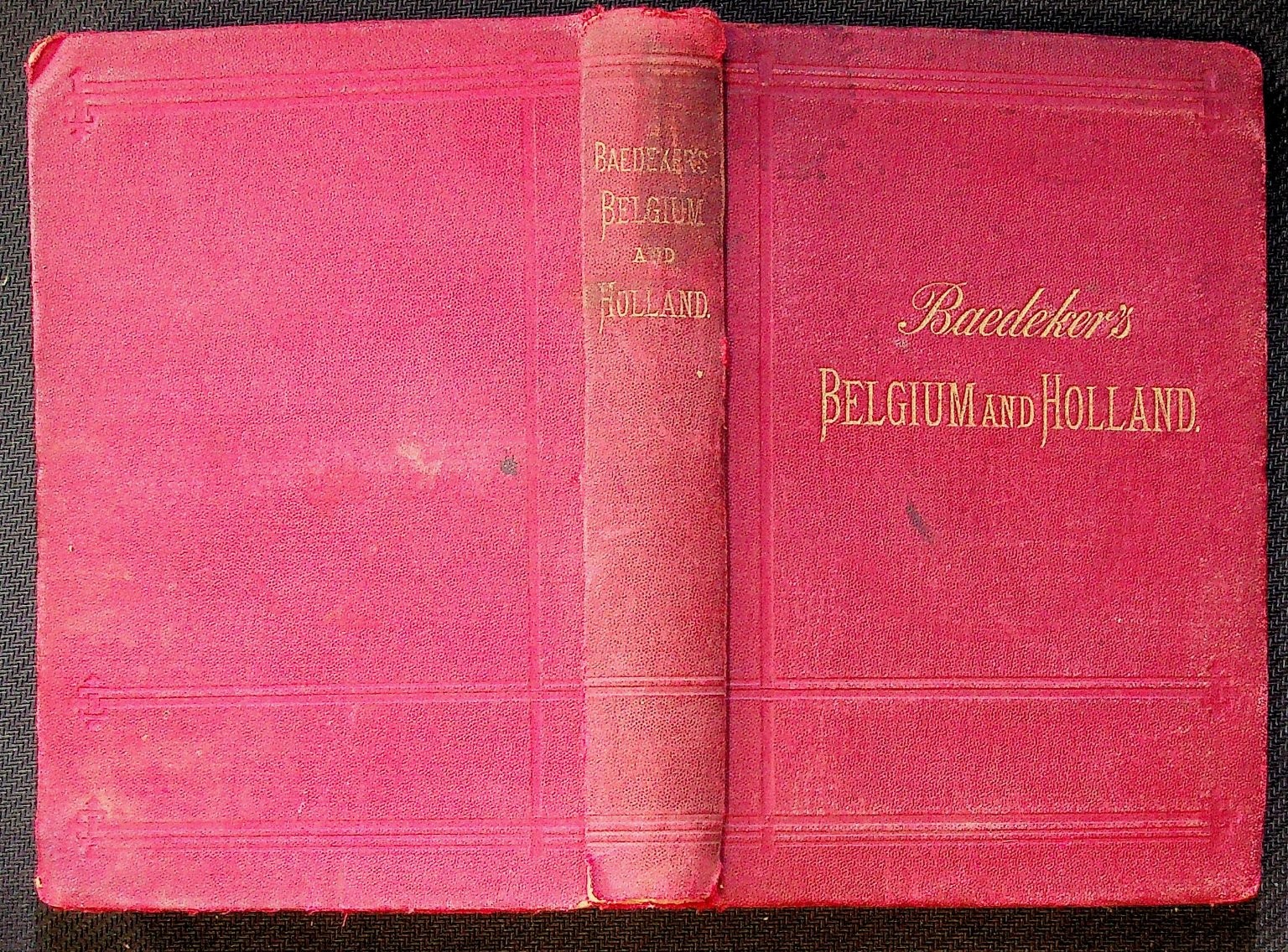 Baedeker’s Belgium & Holland K. Baedeker 1891 Tenth Ed. Maps Travel Guide