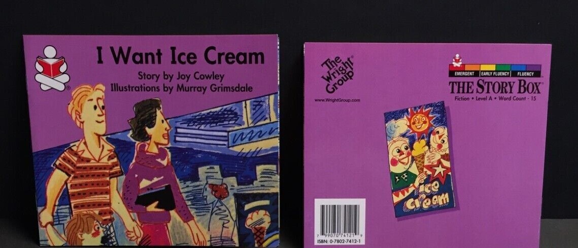I Want Ice Cream by Joy Cowley Elementary School Level A Story Box Series Book
