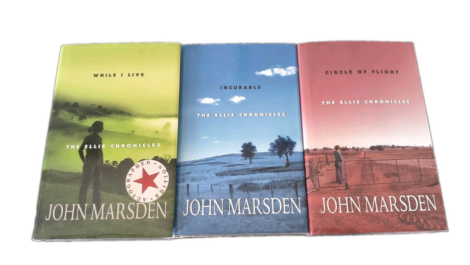 SIGNED 1st Ed Ellie Chronicles Hardcover Set by John Marsden While I Live