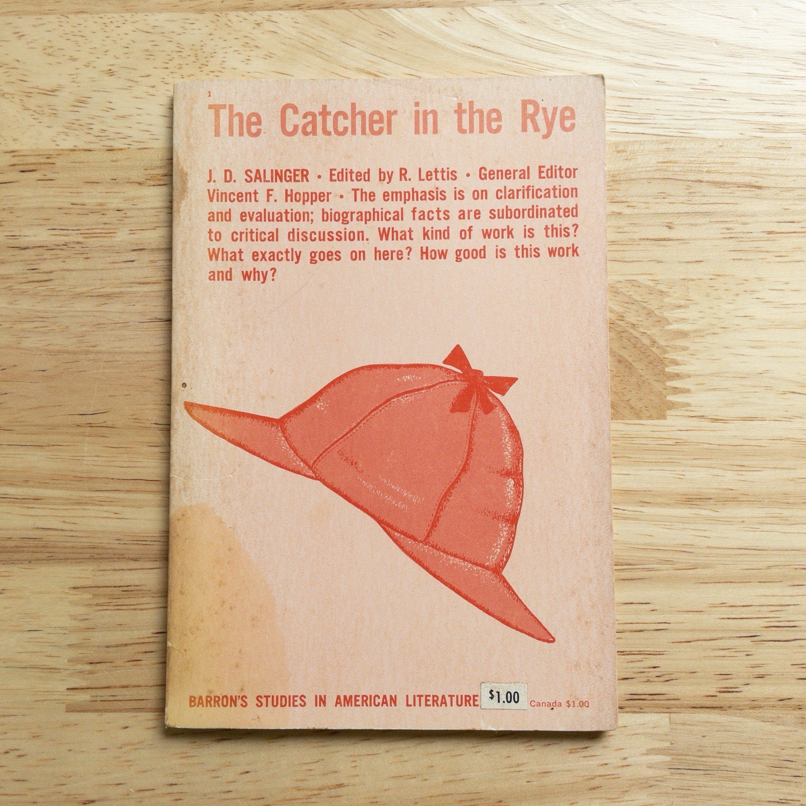 The Catcher in the Rye Barron’s Studies & The Fiction of J.D. Salinger 1964 Lot