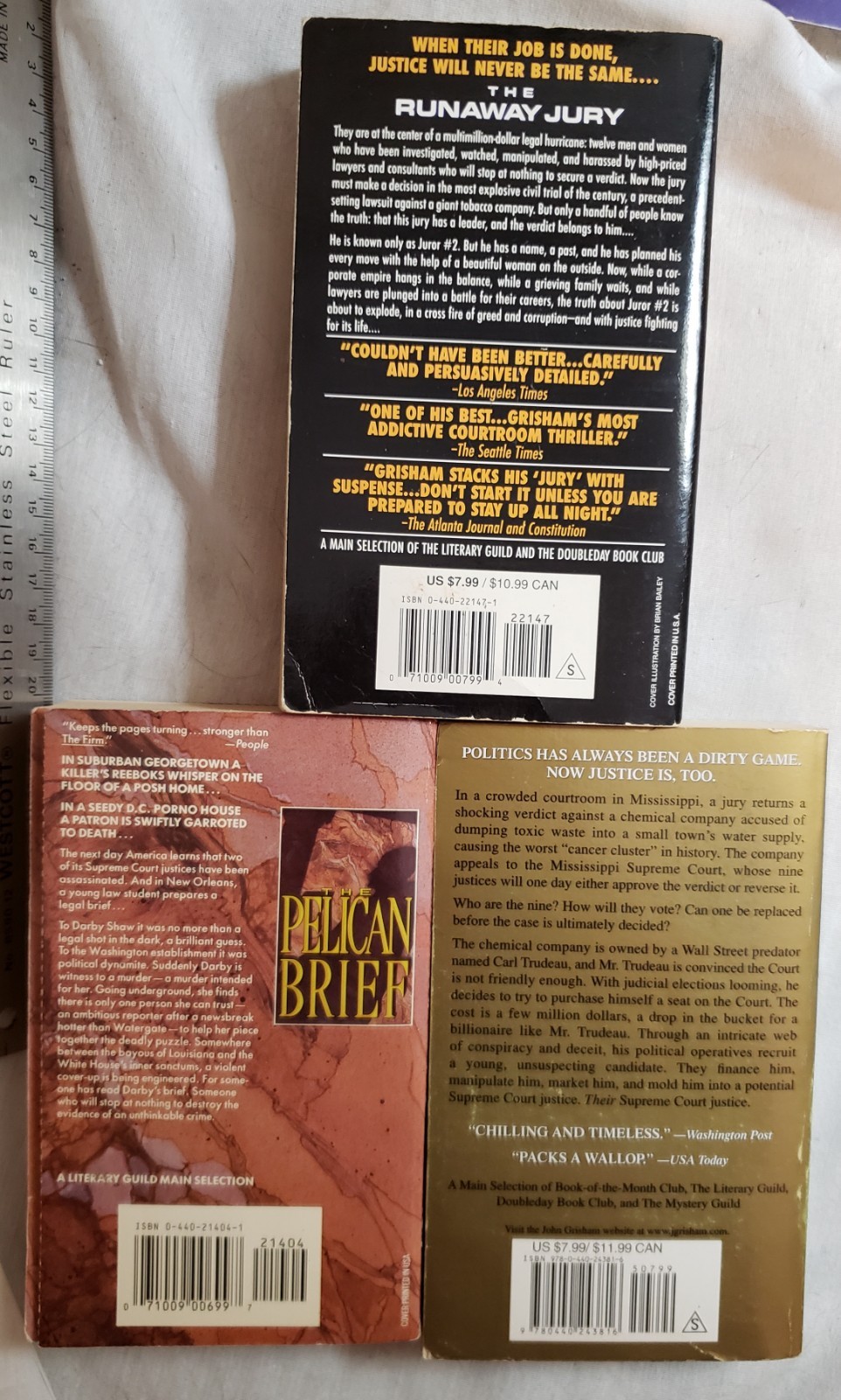 John Grisham Bundle TPB (7) Includes The Whistle & The Appeal. See Listing.
