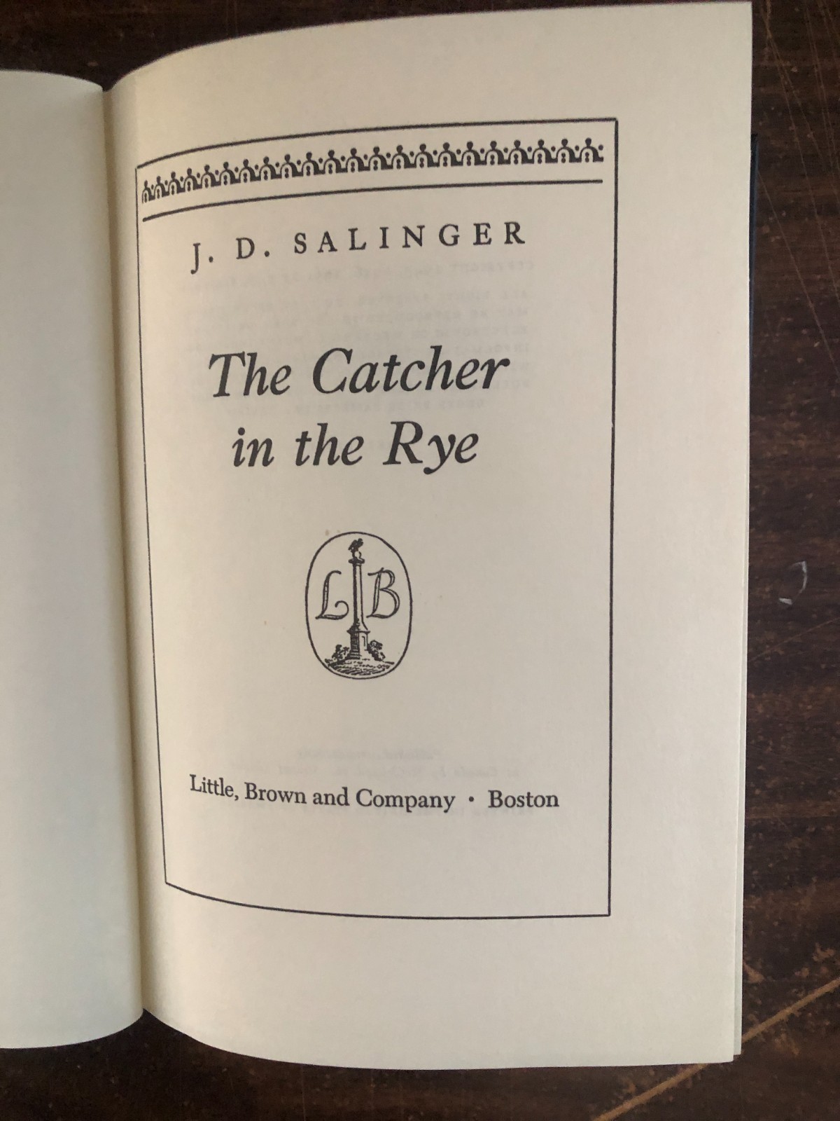 1983 BOMC The Catcher in the Rye J D SALINGER GUTTER CODE hb 5m Little Brown dj