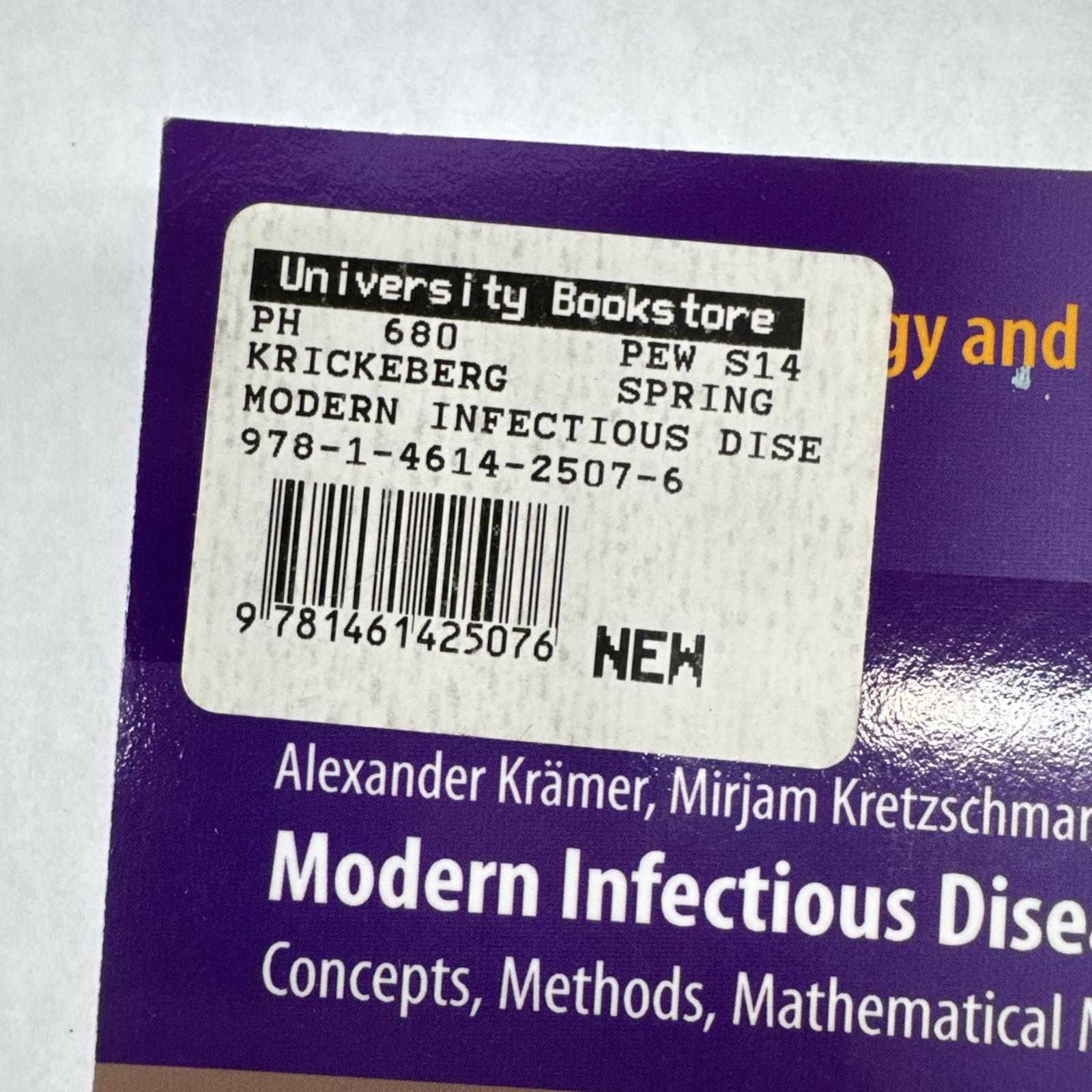 Modern Infectious Disease Epidemiology: Concepts, Methods Springer