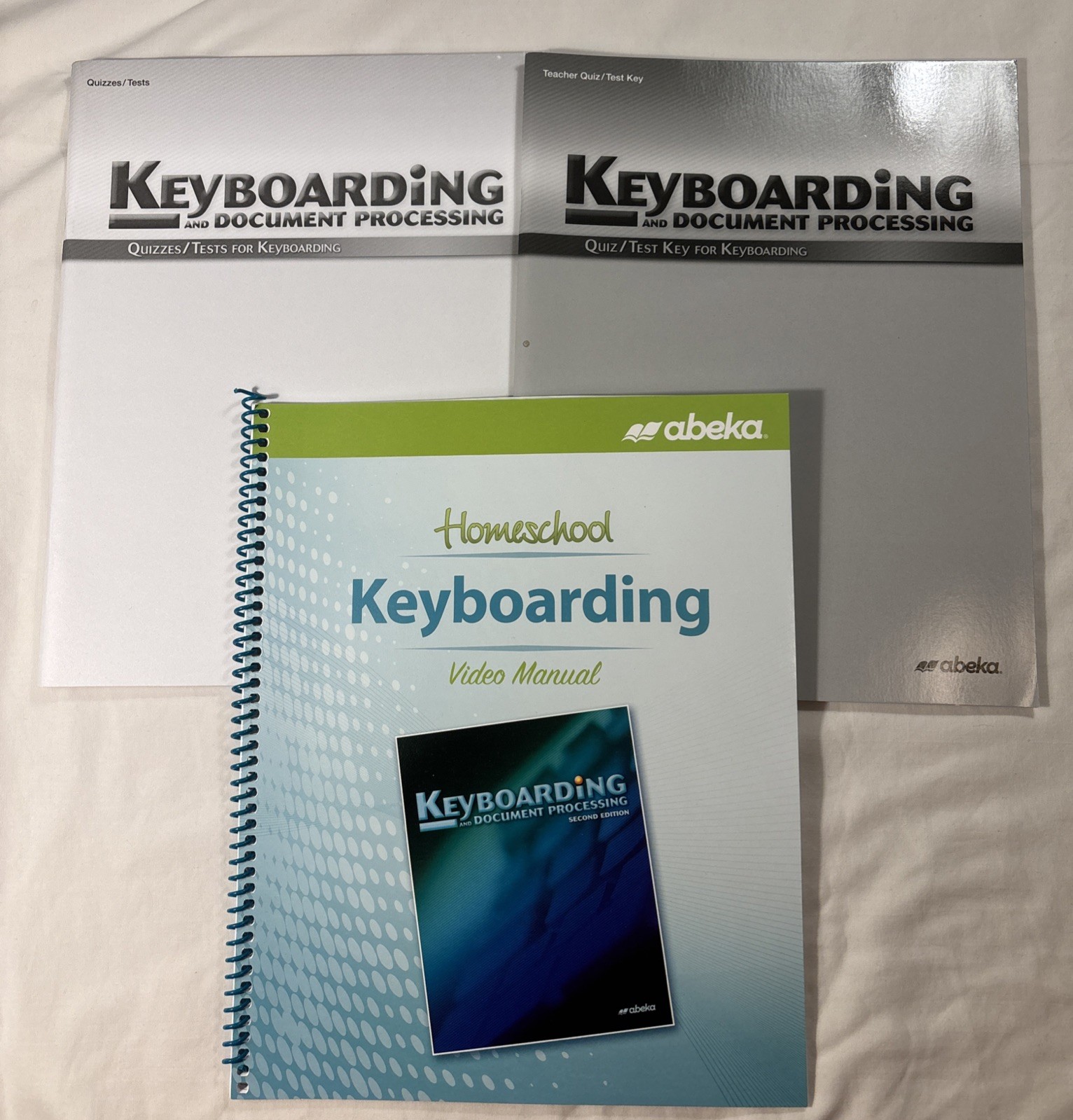 Abeka Keyboarding & Document Processing Student Quizzes Tests Video Manual