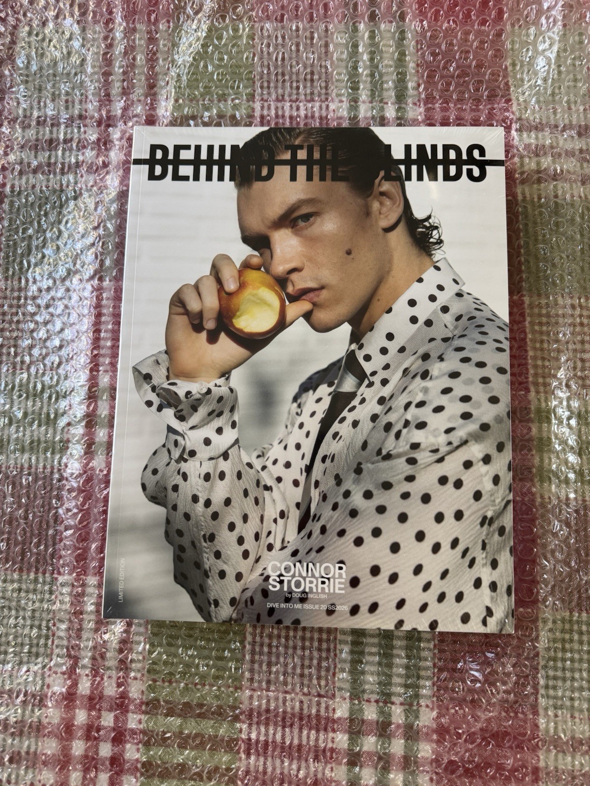 Connor Storrie Magazine With Poster Behind the Blinds Heated Rivalry US Seller