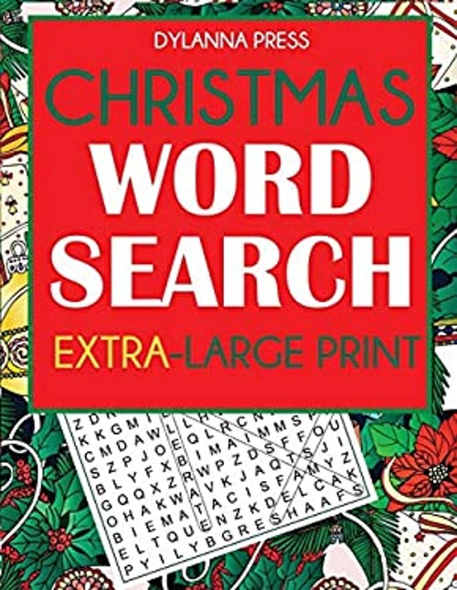 Christmas Word Search Extra-Large Print Paperback Dylanna Press
