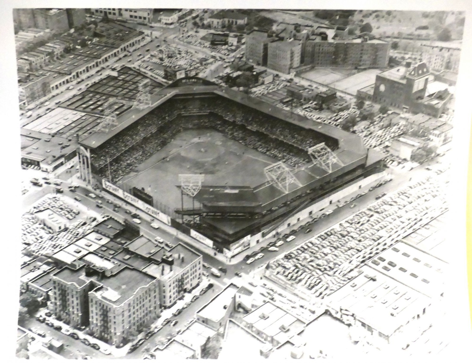 Ebbets Field EBBETS FIELD VINTAGE PHOTO 8” x 10” inch Photograph