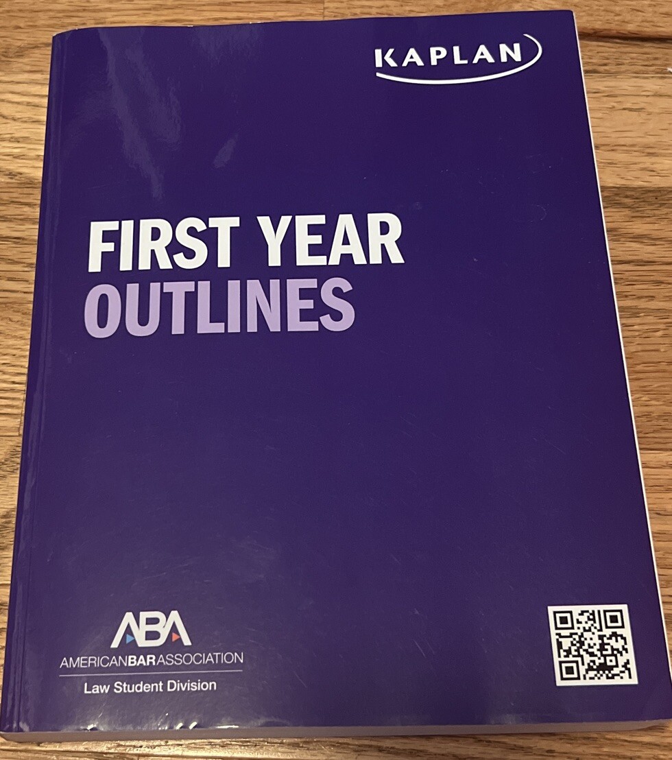 Kaplan Bar Review MPRE First Year Outlines Study Guide 2022 ABA Law Student NEW